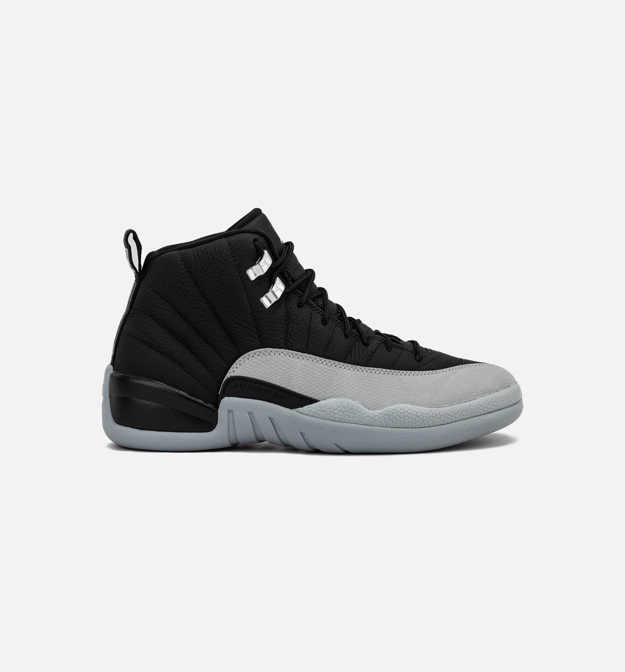 Air Jordan 12 Retro Black And Wolf Grey Mens Lifestyle Shoe - Black/Wolf Grey/White、mySite、dreamappss