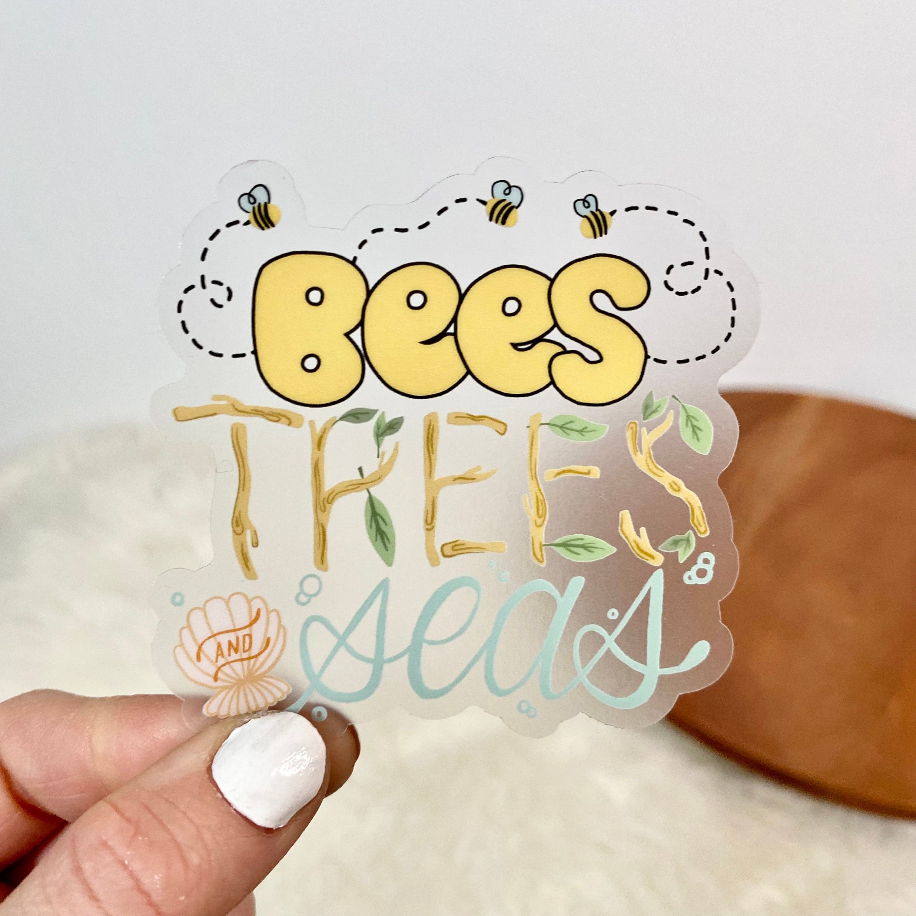  Bees Trees And Seas Clear Sticker、mySite、elrpsem3k