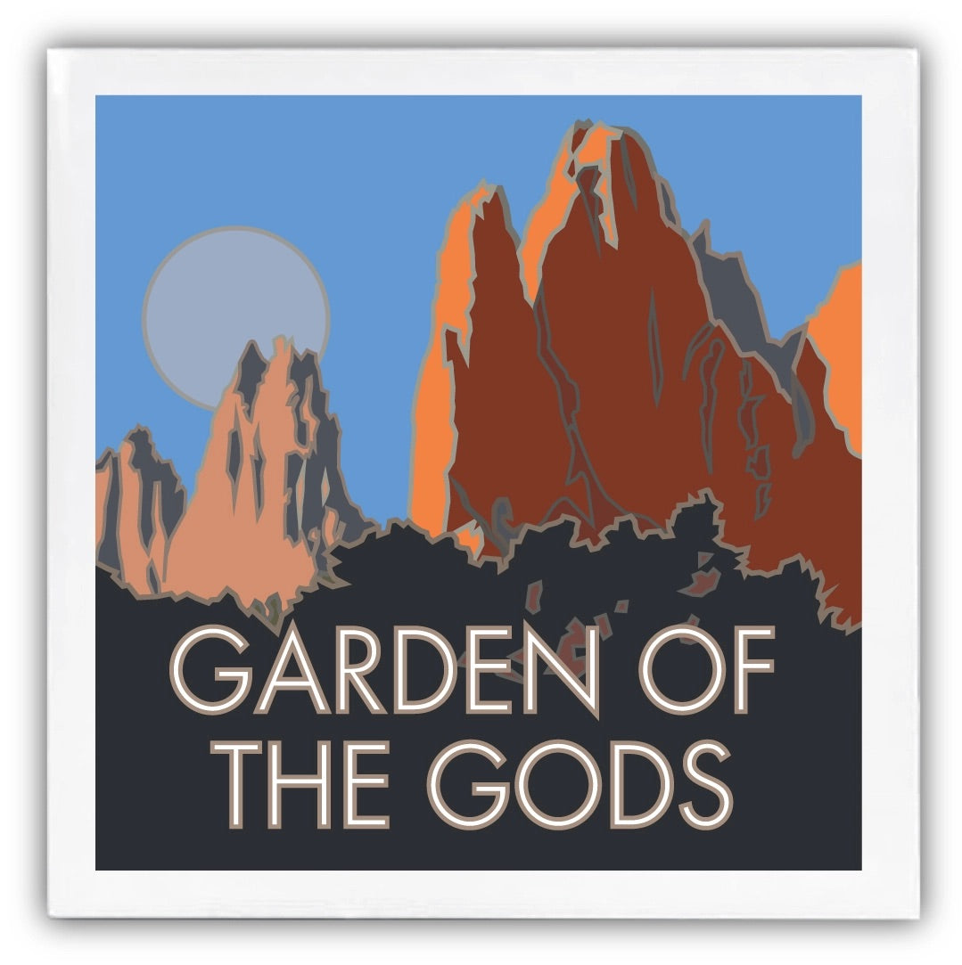 Garden of the Gods, Colorado - 4.25 x 4.25 Ceramic Coaster、mySite、g9winljtr
