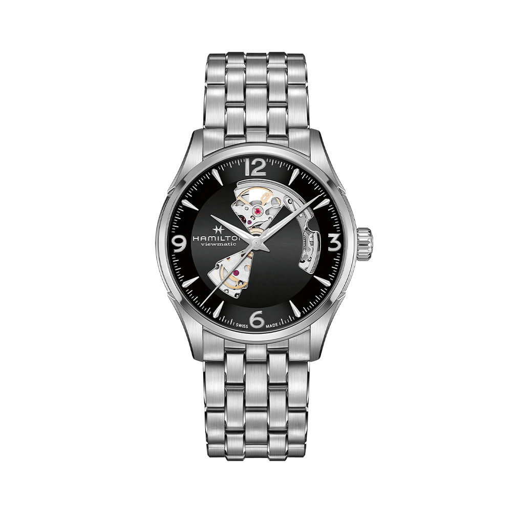  Jazzmaster Open Heart Auto 42mm - Black on Bracelet