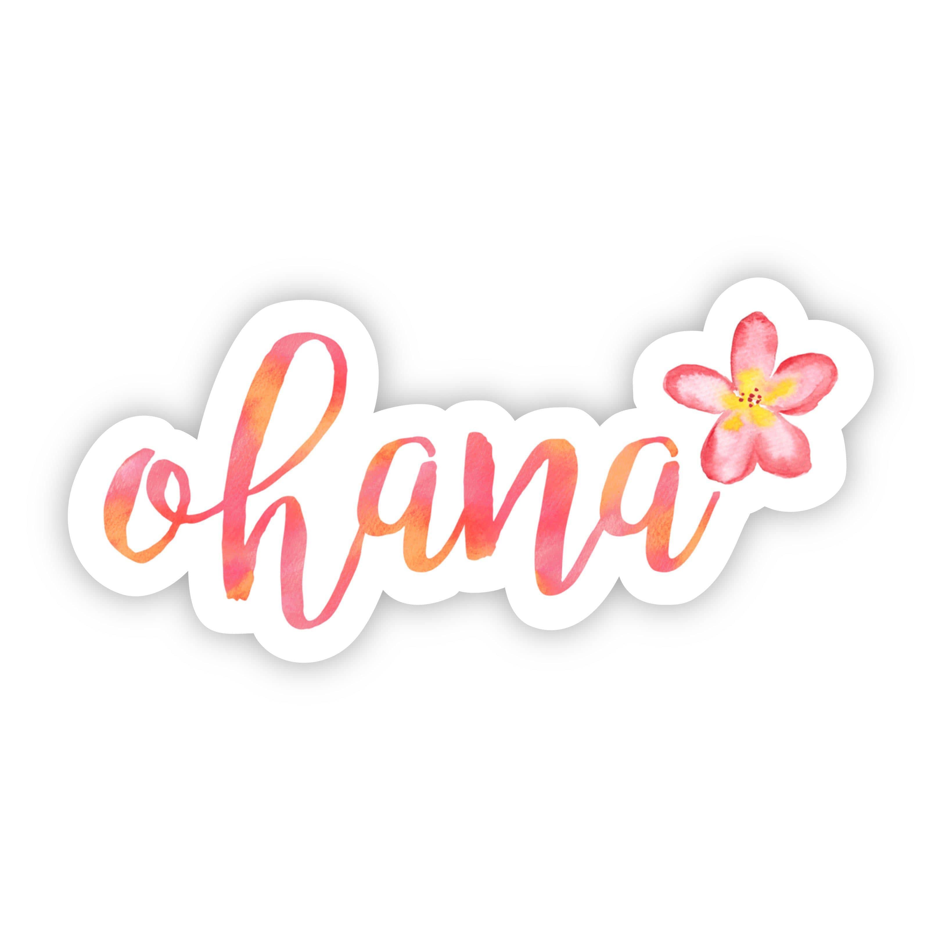  Ohana Cursive Floral Sticker、mySite、elrpsem3k