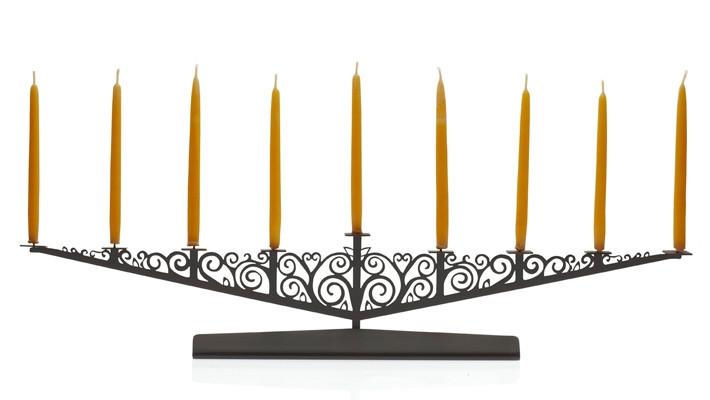 Art Nouveau Menorah - Oiled Bronze、mySite、topwebapps