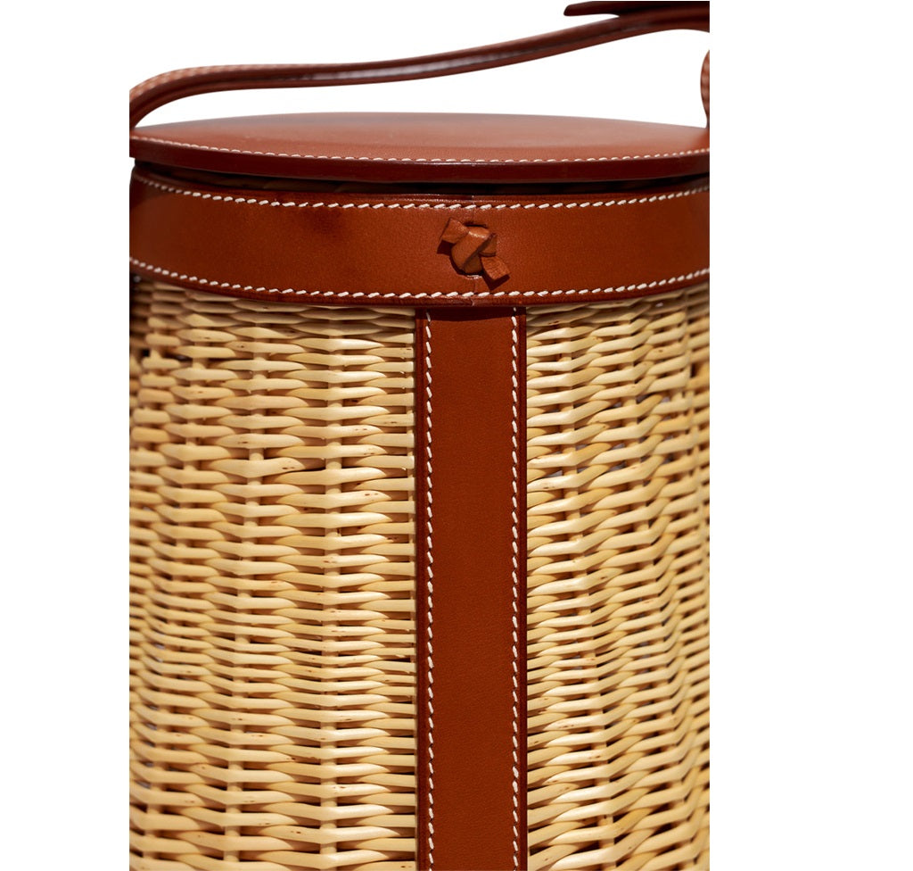 Hermès Osier Ratan Wicker Barenia Picnic Basket、mySite、garminoutage.com