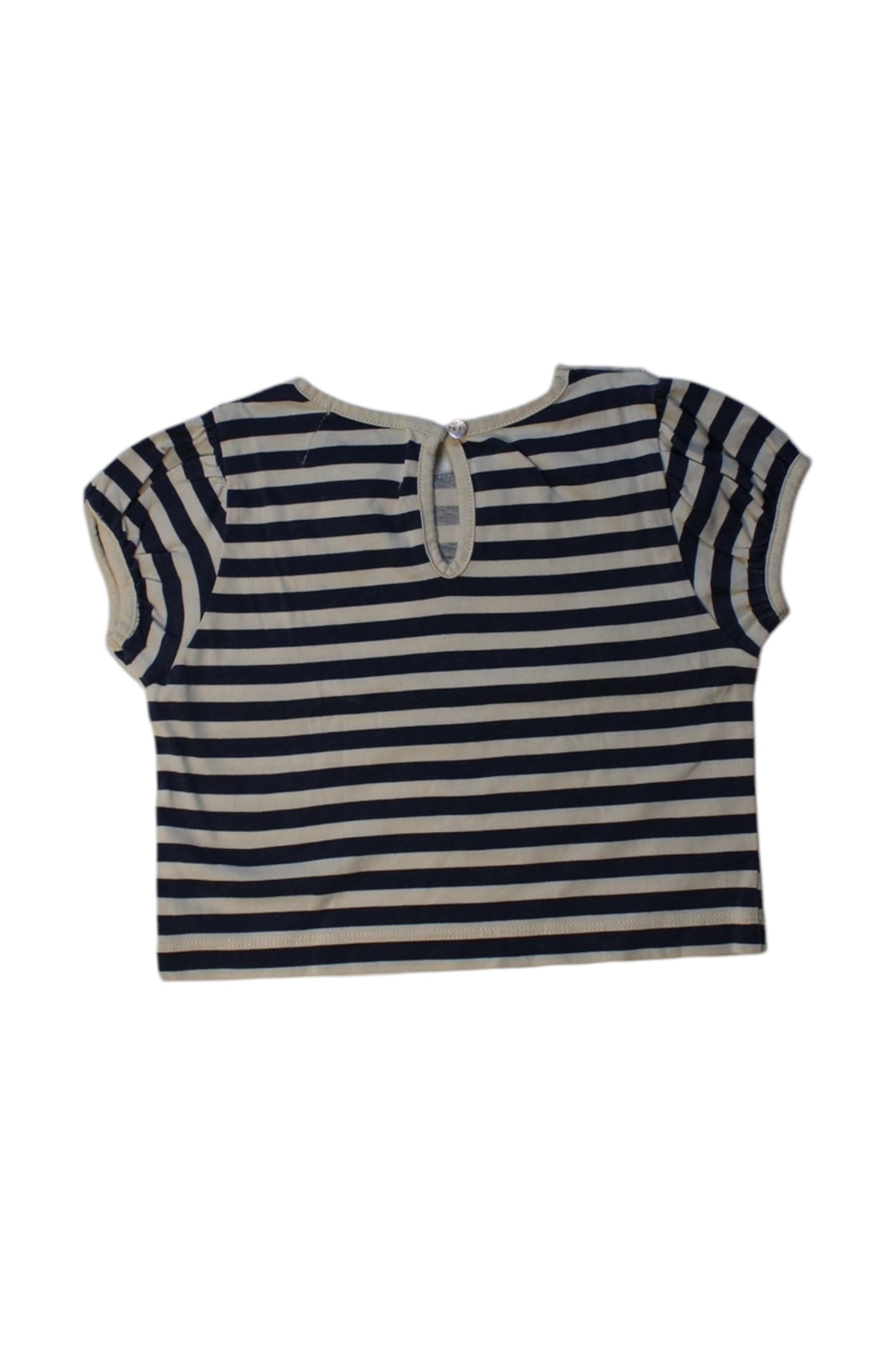 Wander & Wonder Scalloped Collar Striped Top - Size 3-4T、mySite、g9winljtr