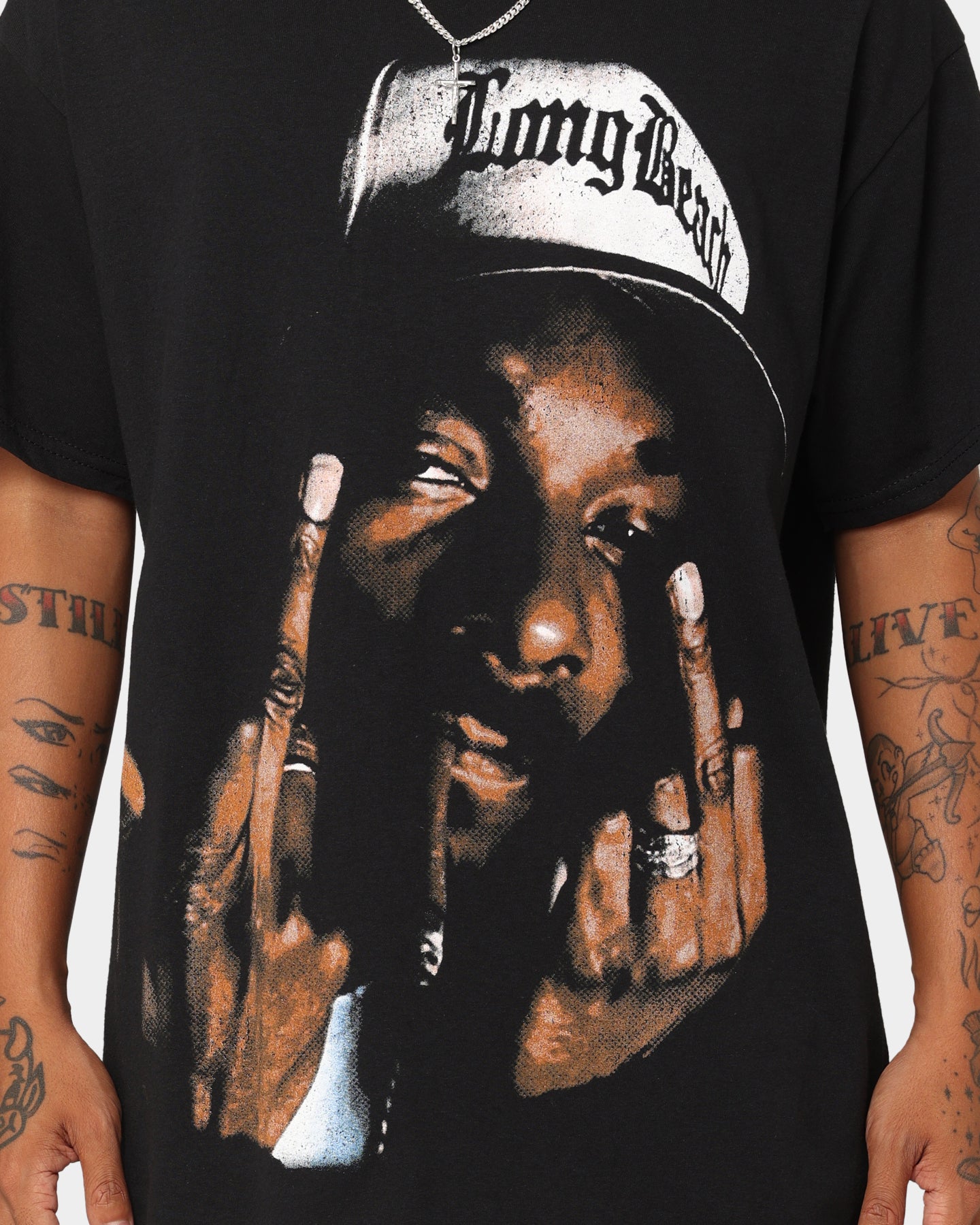Snoop Dogg Face T-Shirt Black、mySite、zt4zffjzw