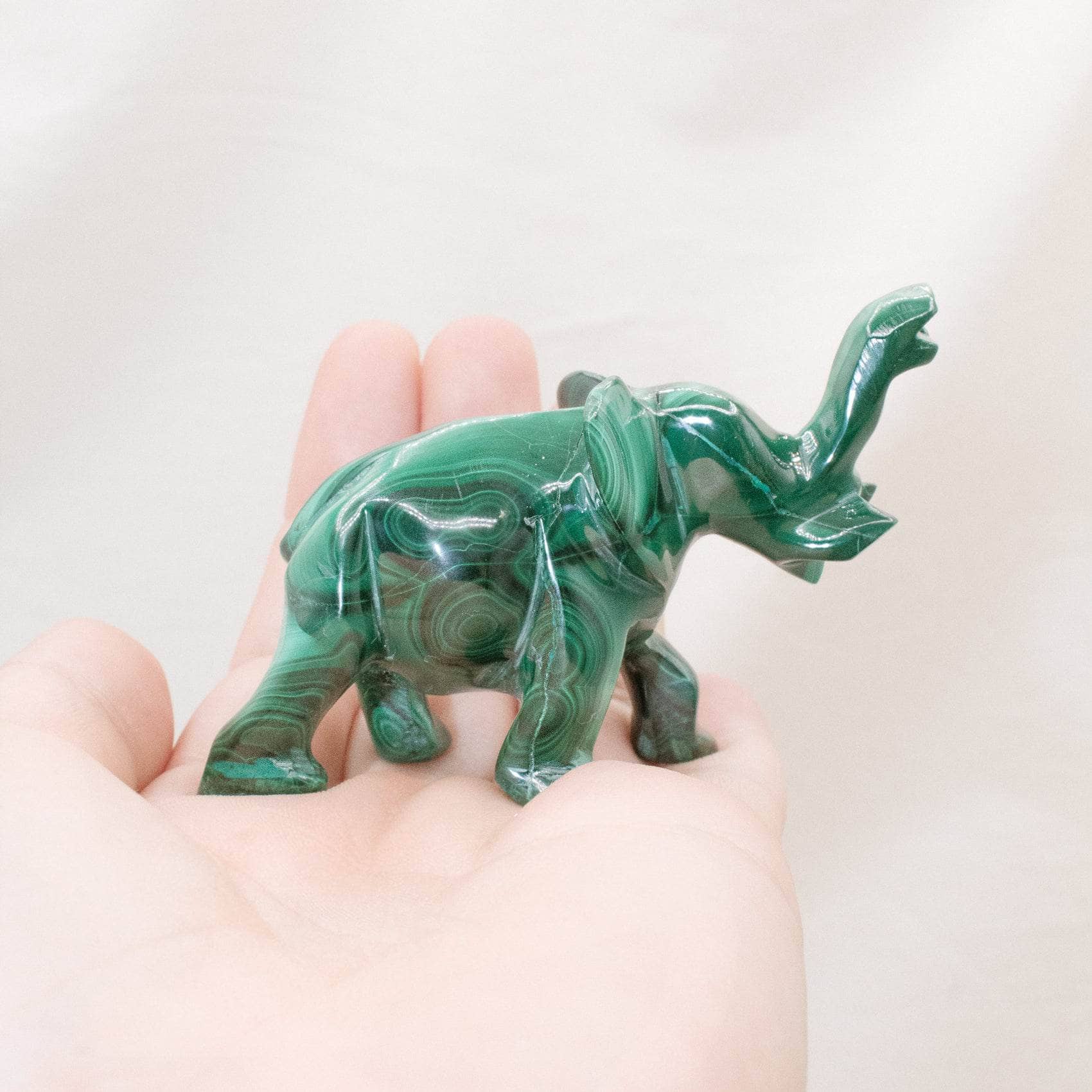 Genuine Malachite Elephants - Hand Carved - 1 of a Kind、mySite、hinf8tx79
