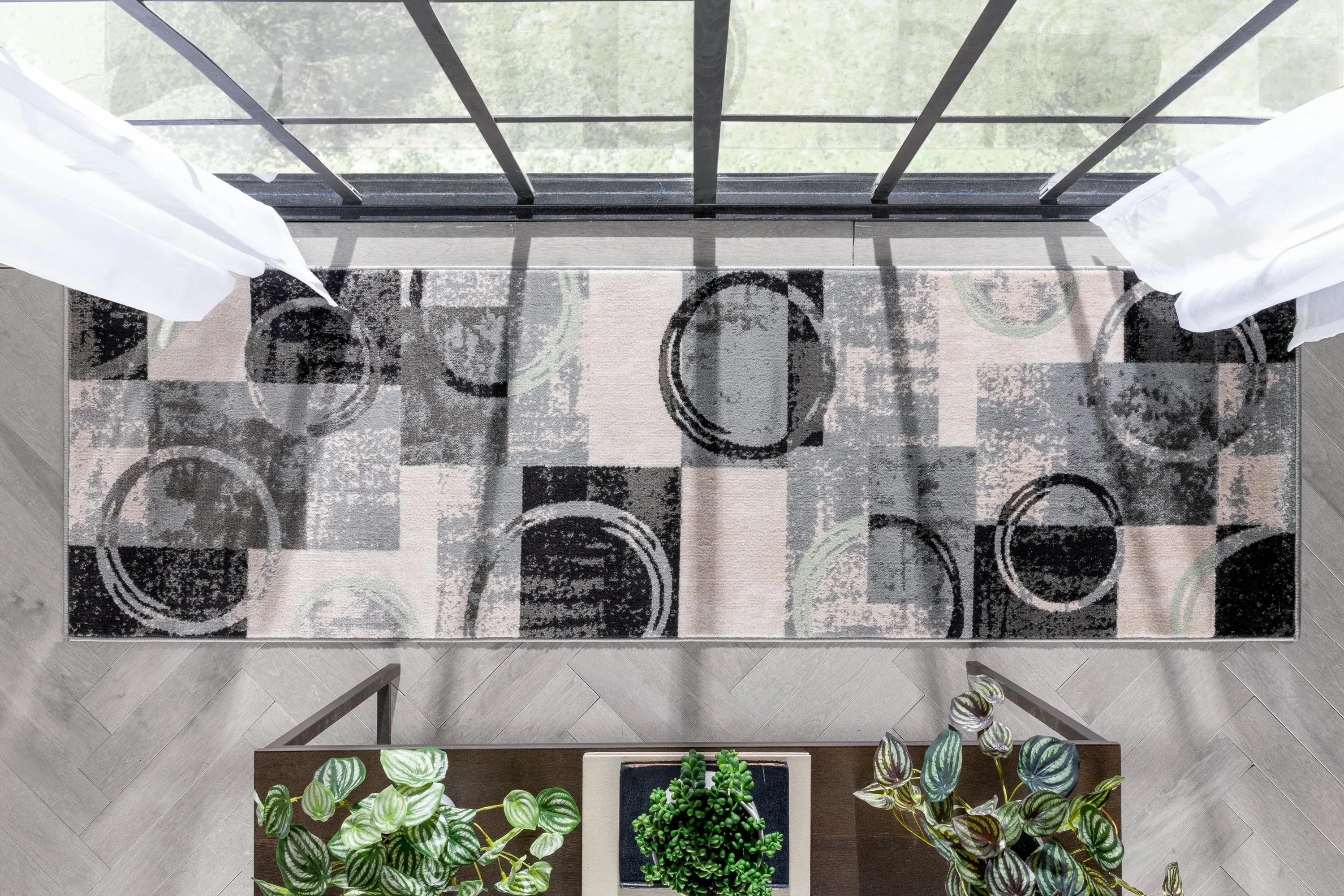 Shai Modern Geometric Grey Green Rug、mySite、gigharbornorthrealestate