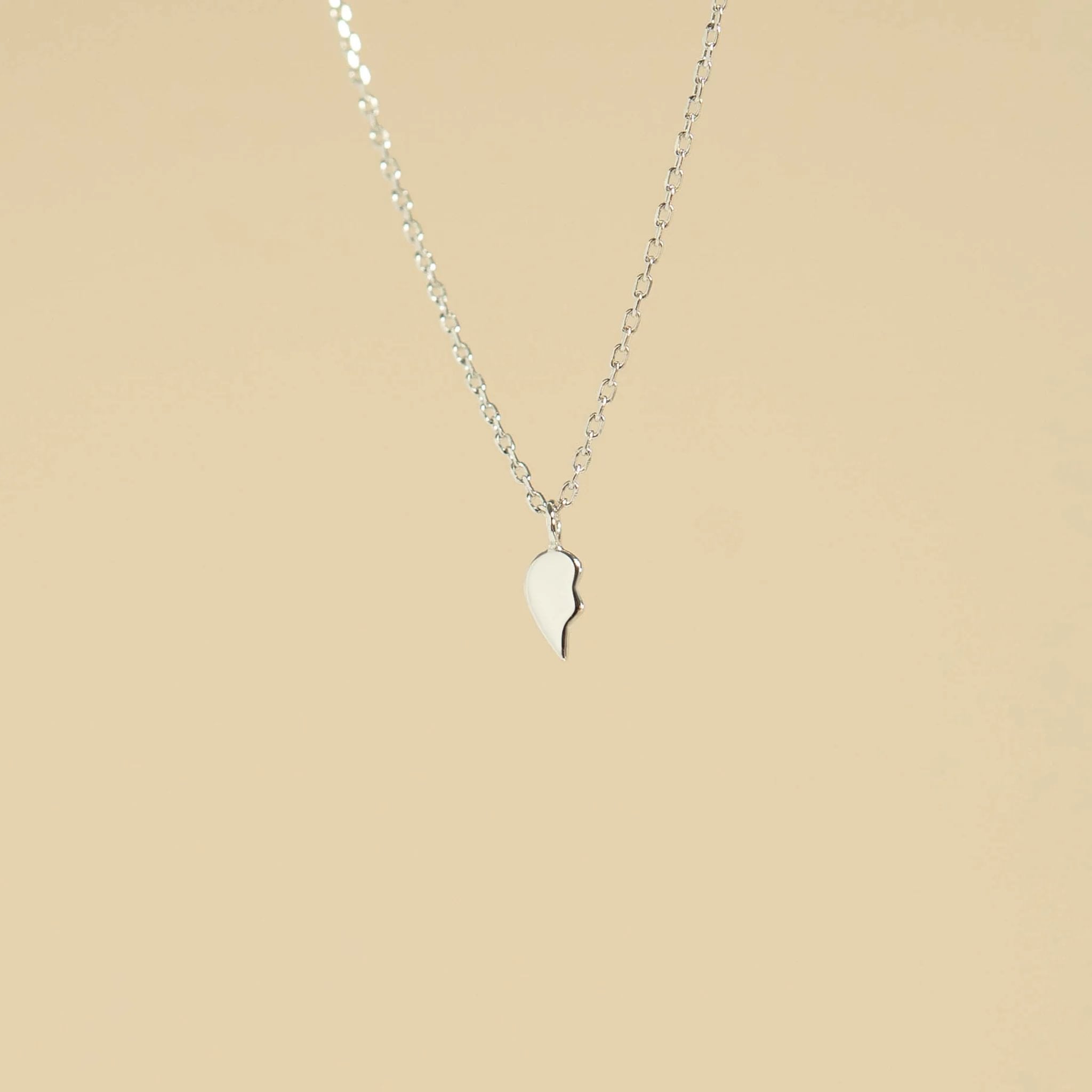 Permanent Jewelry Left Side .925 Sterling Silver Broken Heart Charm / PMJ3006、mySite、dreamappss