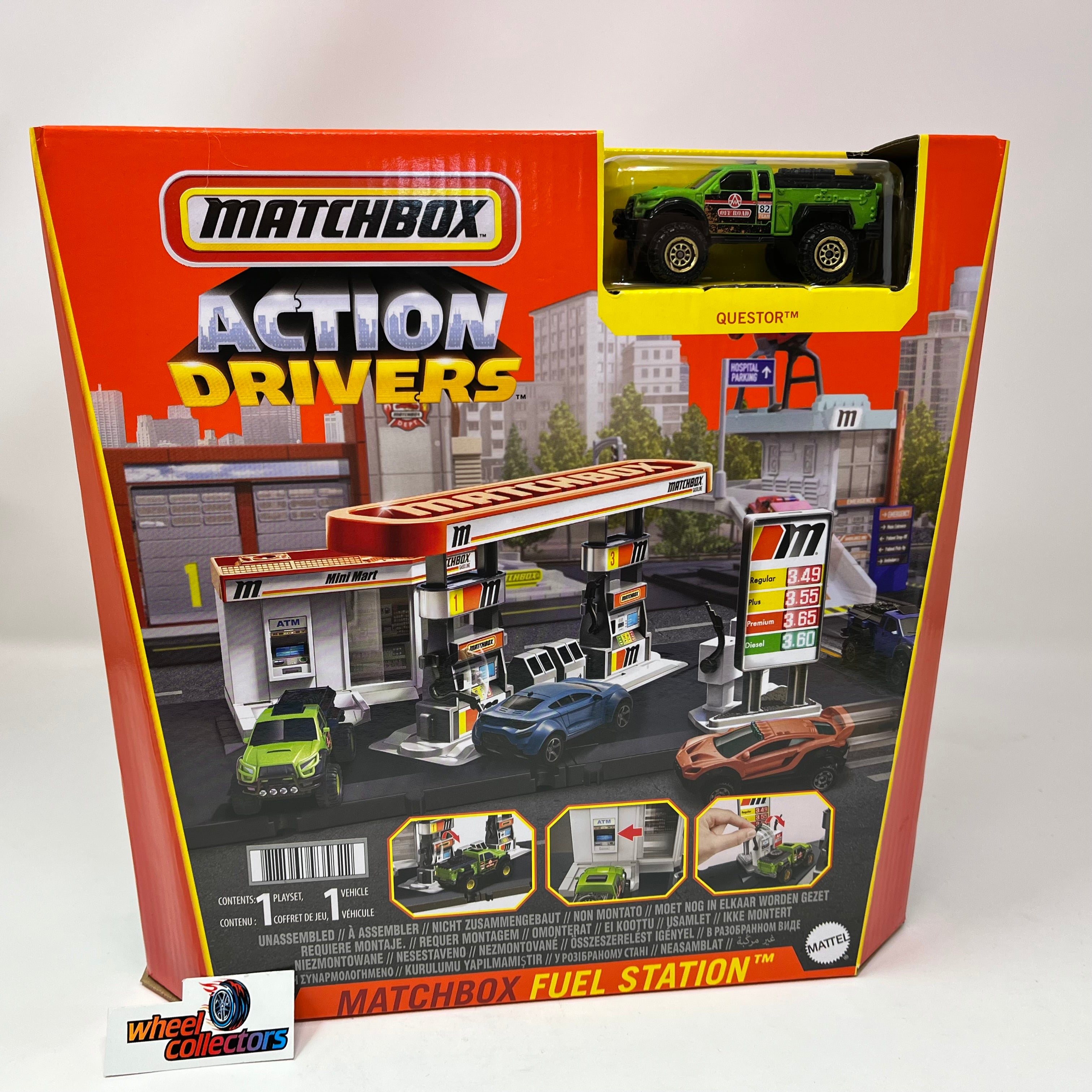 Fuel Station w/ Questor Truck * Matchbox Action Drivers Playset、mySite、hgirdovlk