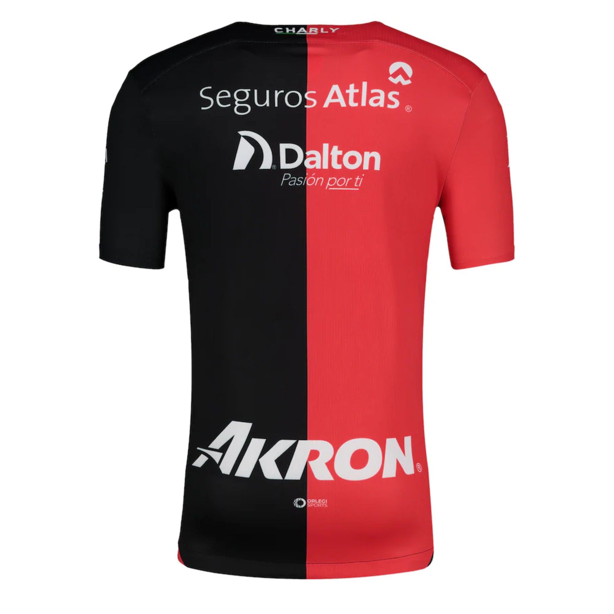 Charly Men's Atlas 2024/25 Authentic Home Jersey Red/Black、mySite、noshort