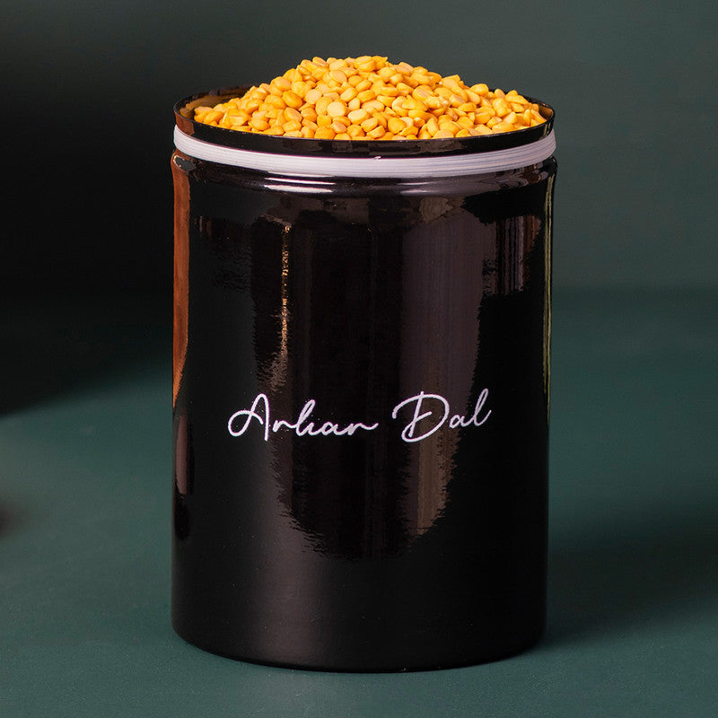 Stainless Steel Storage Jar Canister Set | Black | Set of 8、mySite、camillekostekn