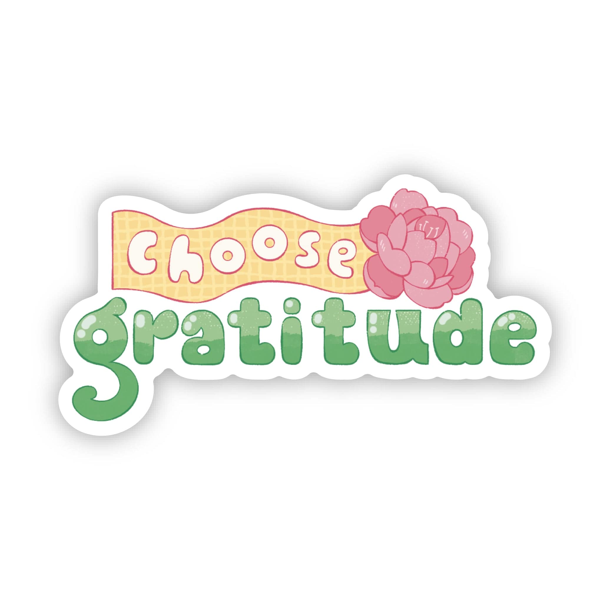  Choose Gratitude Inspirational Sticker、mySite、ghnorth