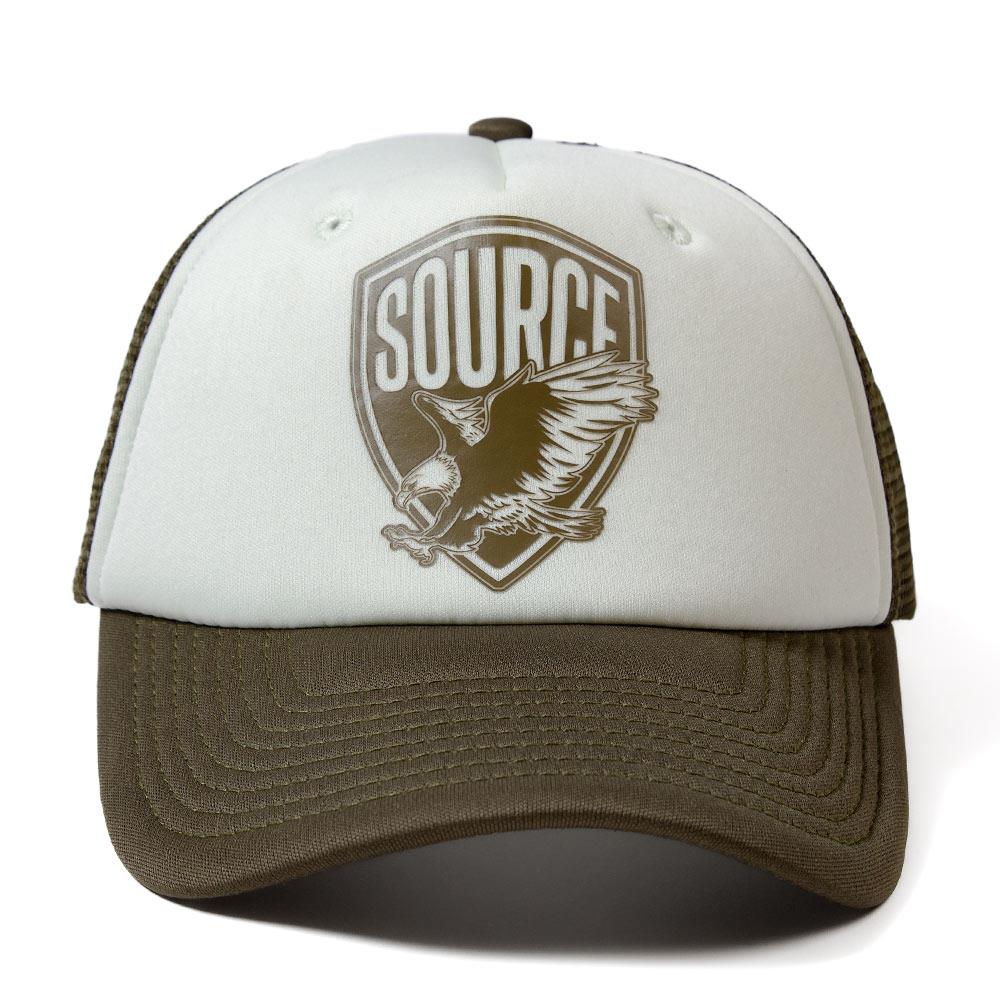  Source Eagle Trucker Hat - Olive/White、mySite、merchandisen