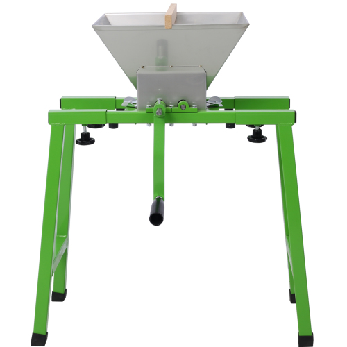 7L Manual Juicer Grinder With stand,Portable Fruit crusher with wheel Stainless Steel fruit Scratter Pulper for Wine and Cider Pressing、、eastwooduniform
