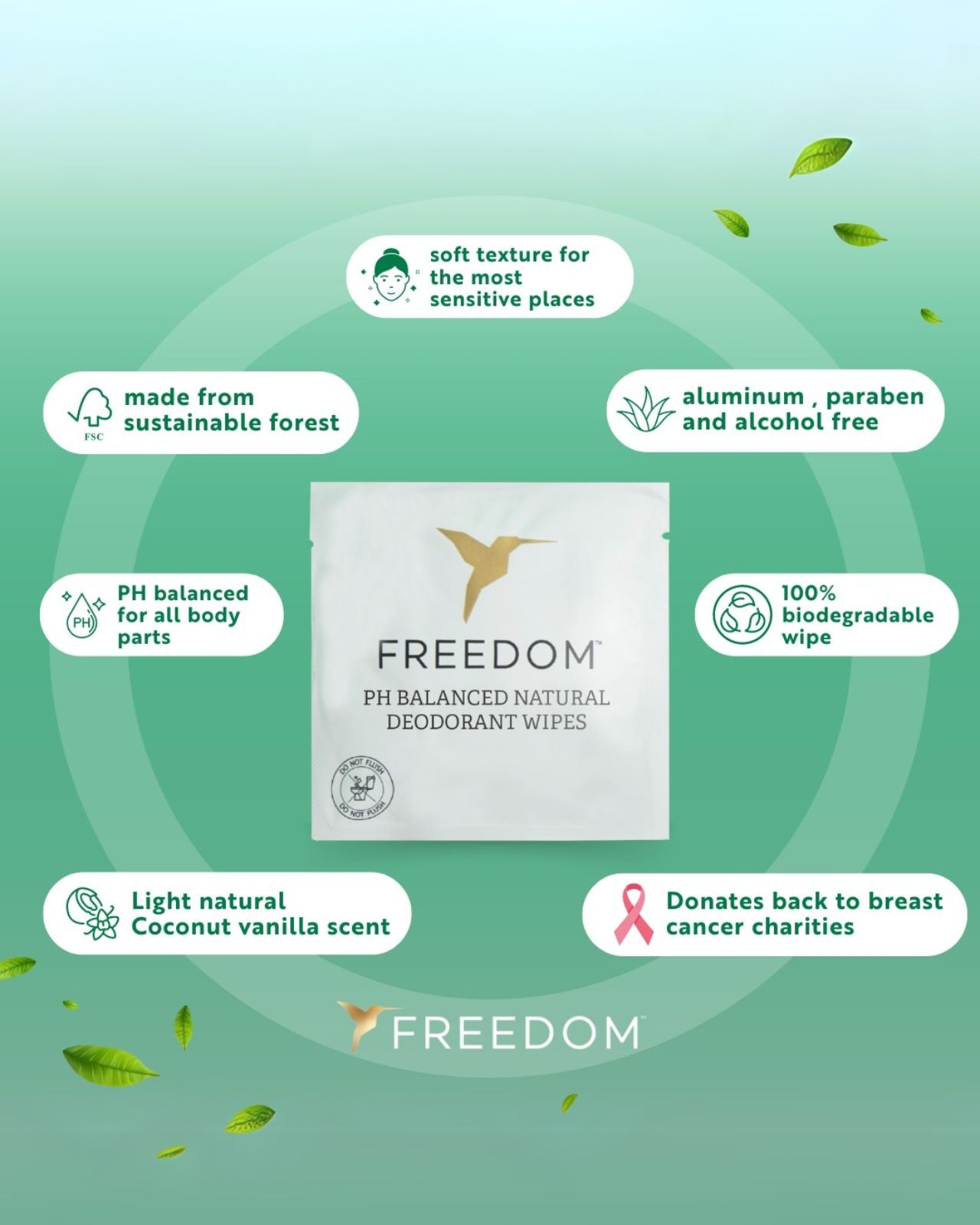 Freedom Whole Body Deodorant Wipes、mySite、bengalsvssteelers