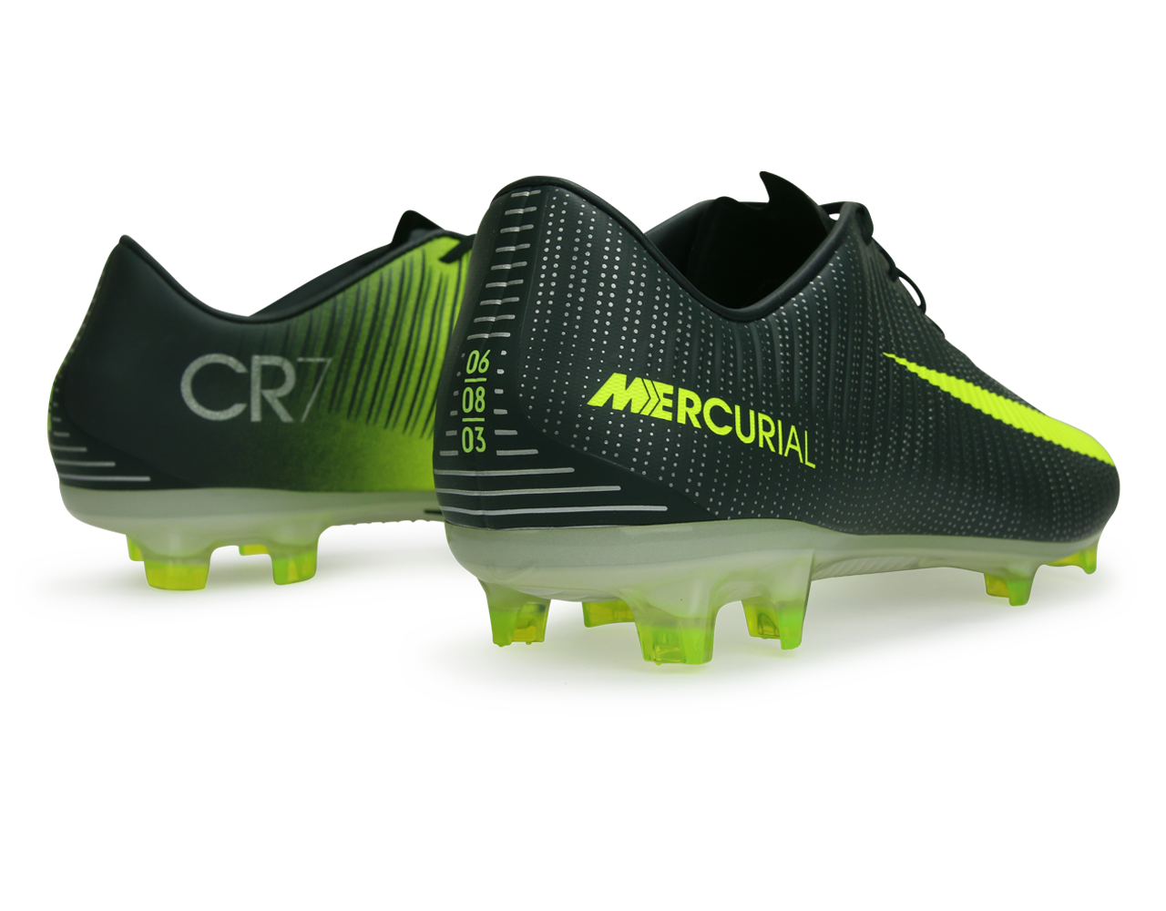 Nike Men's Mercurial Veloce VI CR7 FG Seaweed/Volt/Whte、mySite、noshort