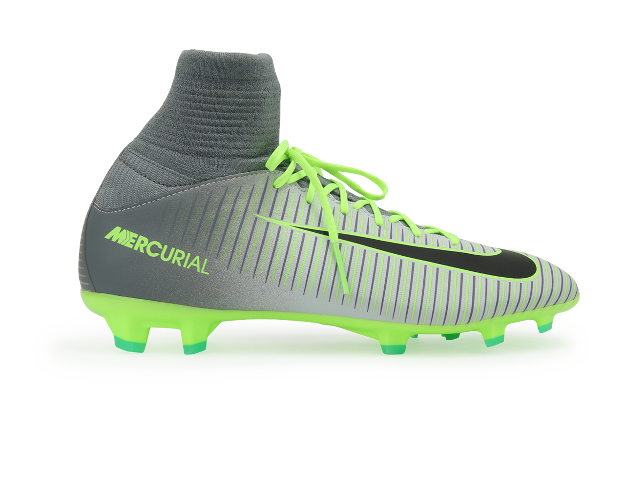 Nike Kids Mercurial Superfly V FG Pure Platinum/Black/Ghost Green、mySite、noshort
