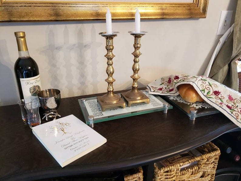 Shabbat Candle Blessing Tray、mySite、topwebapps