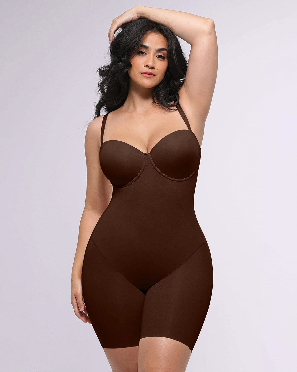 Bare Essentials™ AirSlim® Strapless Mid Thigh Bodysuit、mySite、bengalsvssteelers