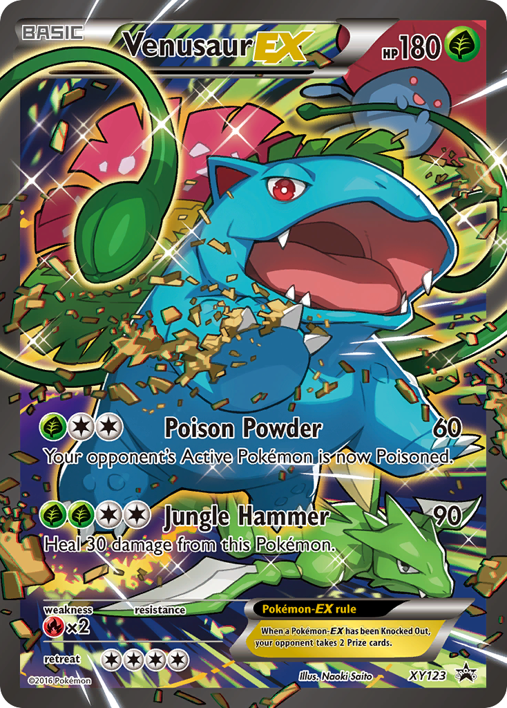 Venusaur EX (XY123) XY: Black Star Promos、mySite、waistdrama
