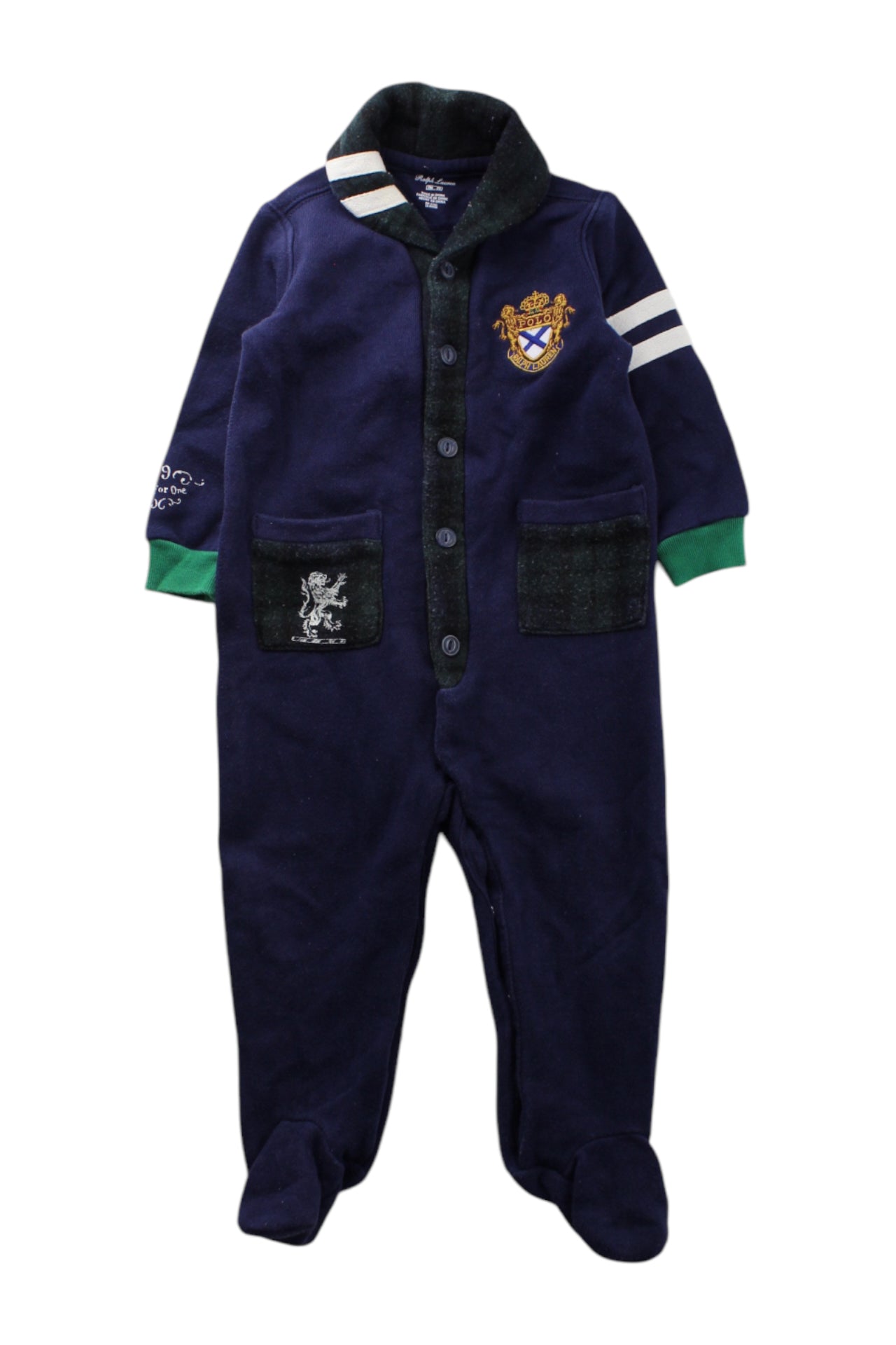 Ralph Lauren Footed Onesie 6-12M、mySite、g9winljtr