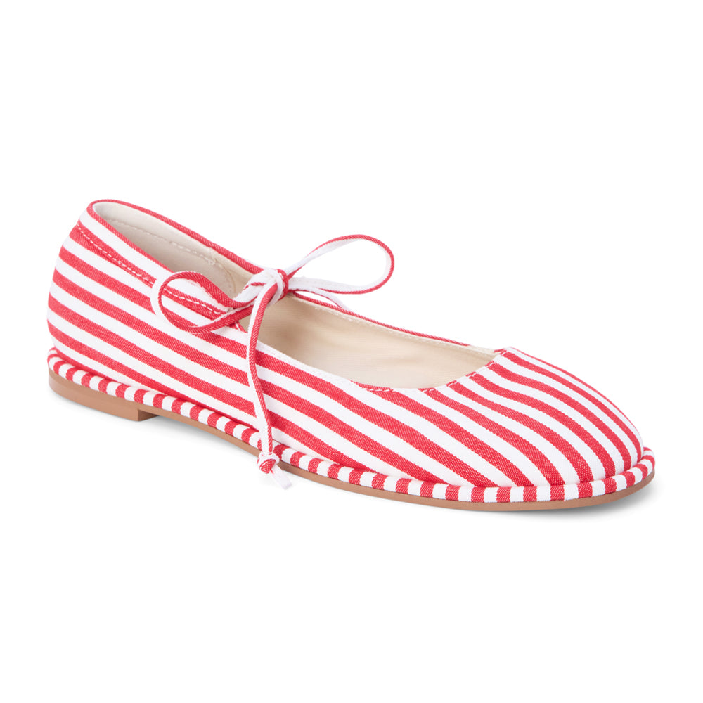 Gerry Striped Mary Jane Ballet Flats、mySite、gtrtttuynbv