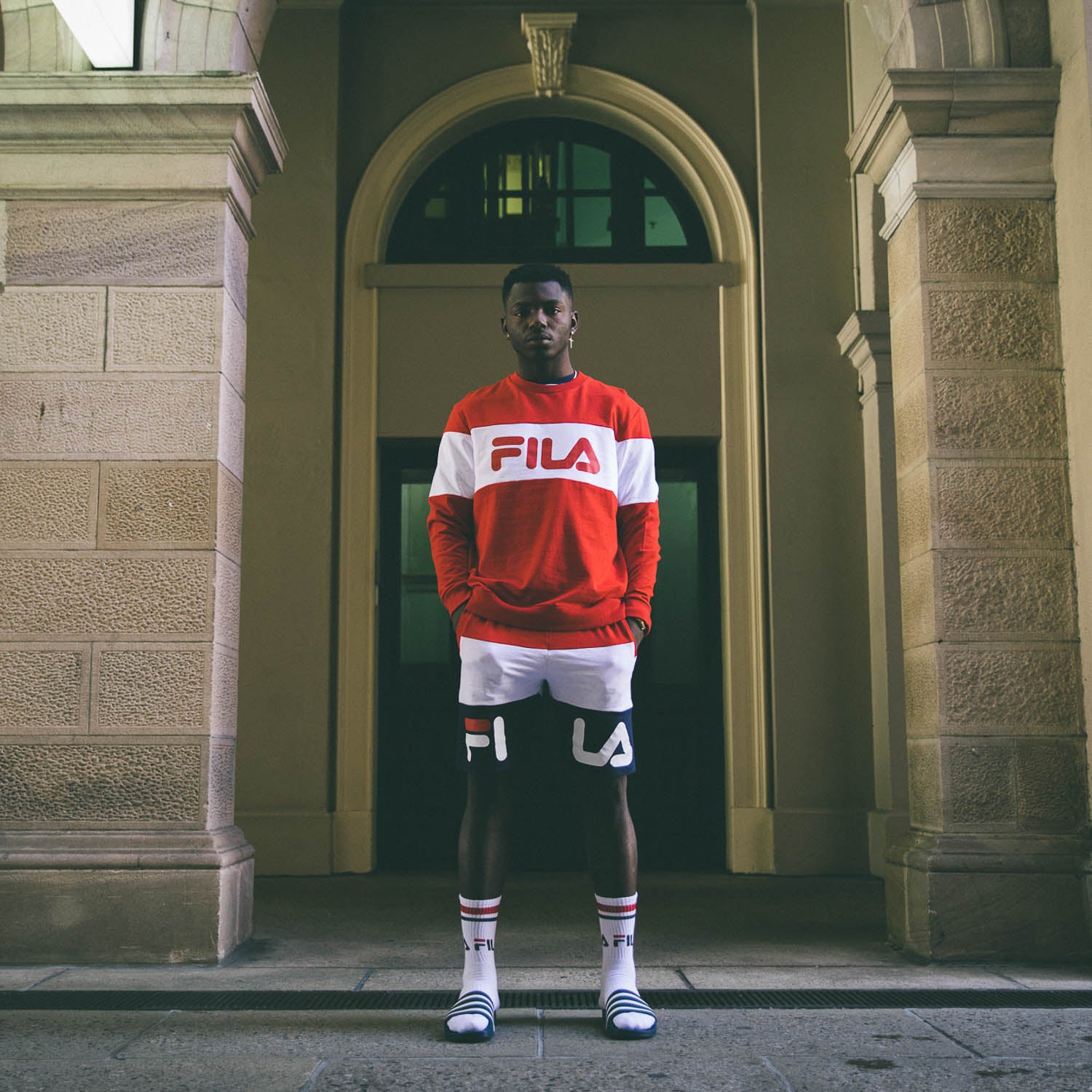 Adidas Originals Adilette Slide Navy/White、mySite、zt4zffjzw