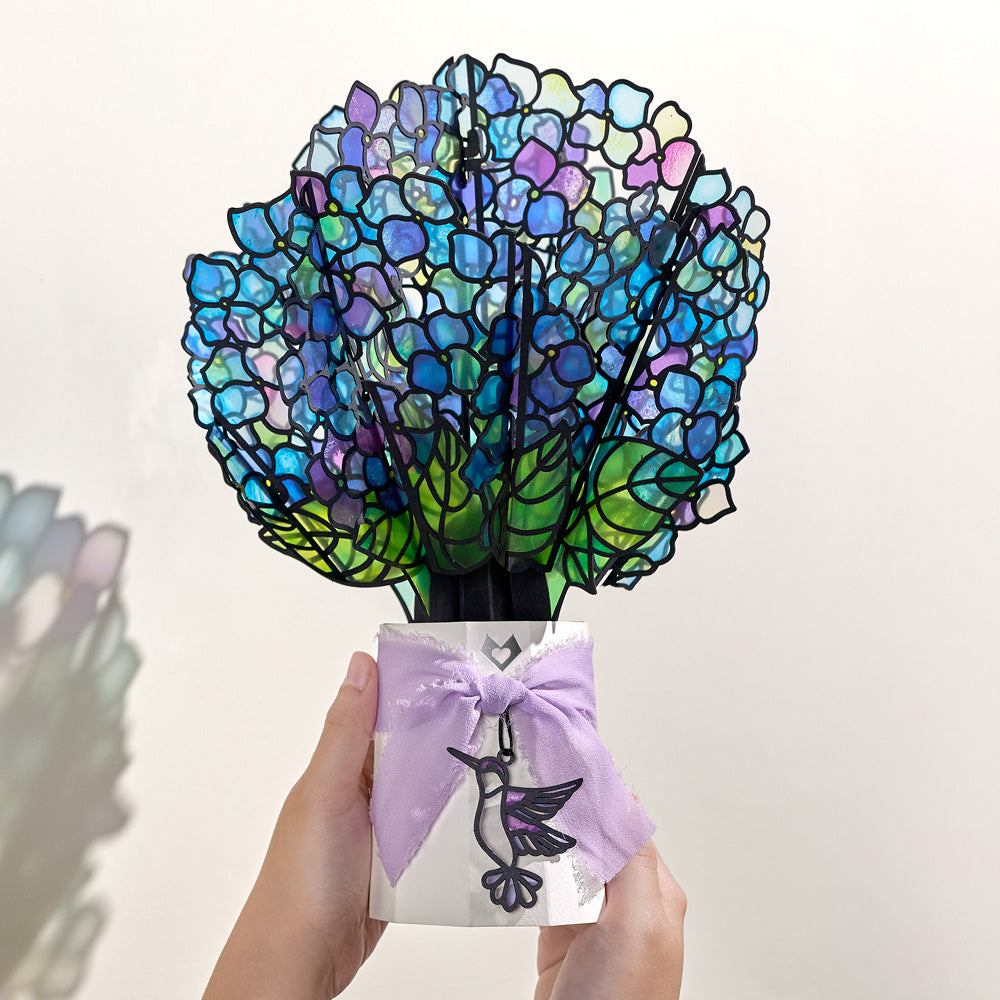Just Because Hummingbird Pop-Up Card & Suncatcher Bouquet Bundle、mySite、solidvoid