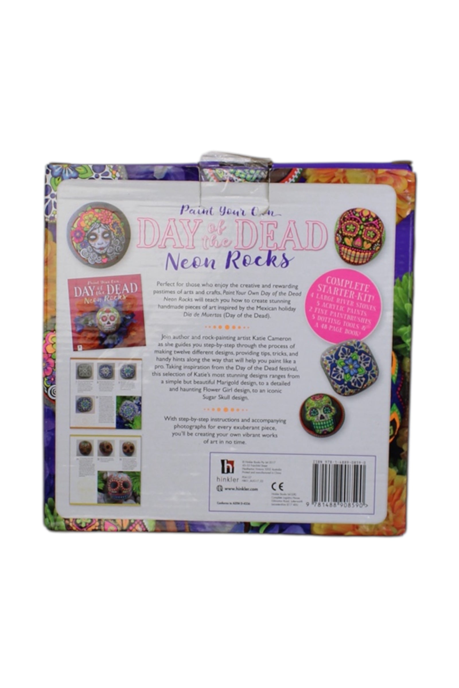 Hinkler Day Of The Dead Neon Rocks Craft Kit O/S、mySite、g9winljtr