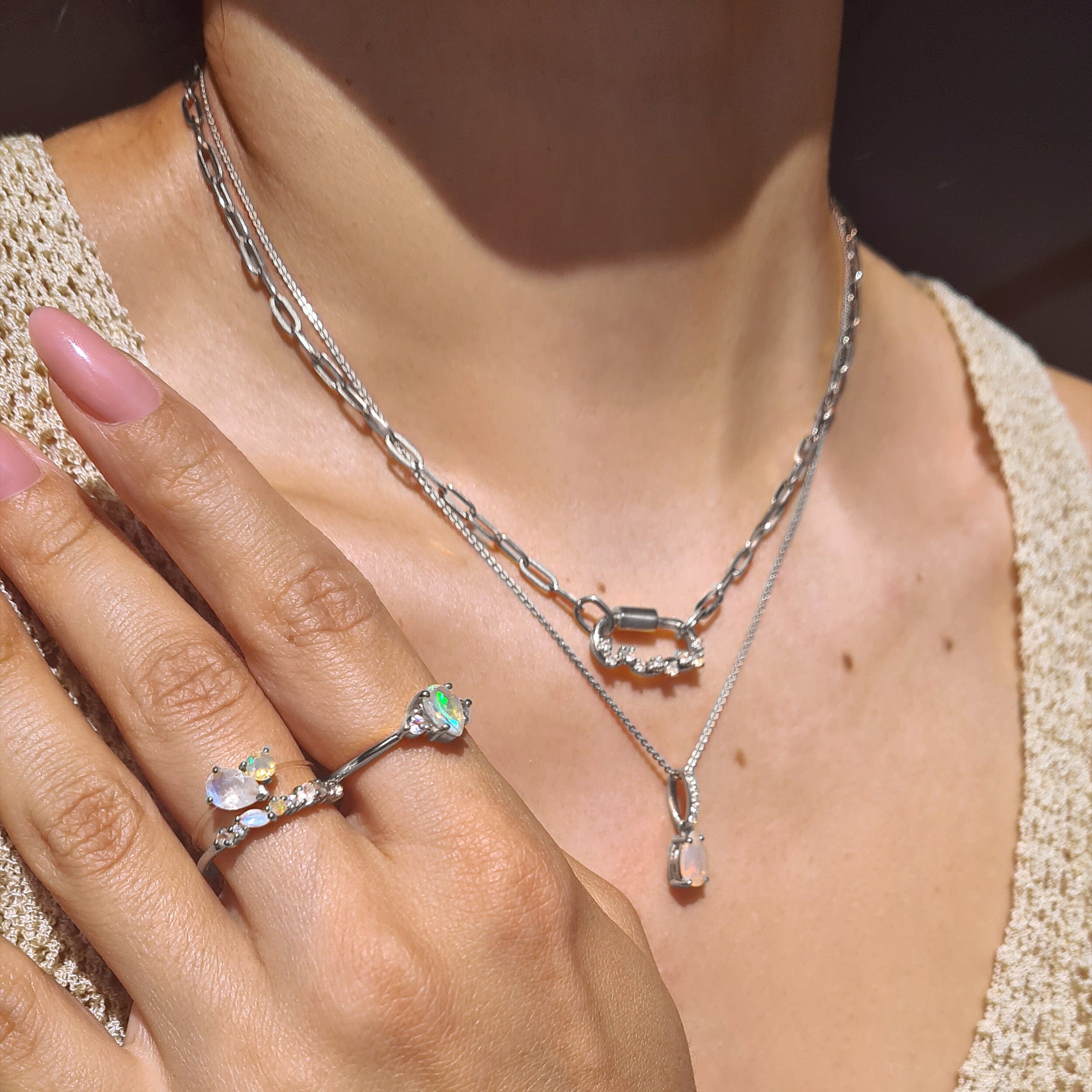 Moonstone Opal Ring - Grace、mySite、hinf8tx79