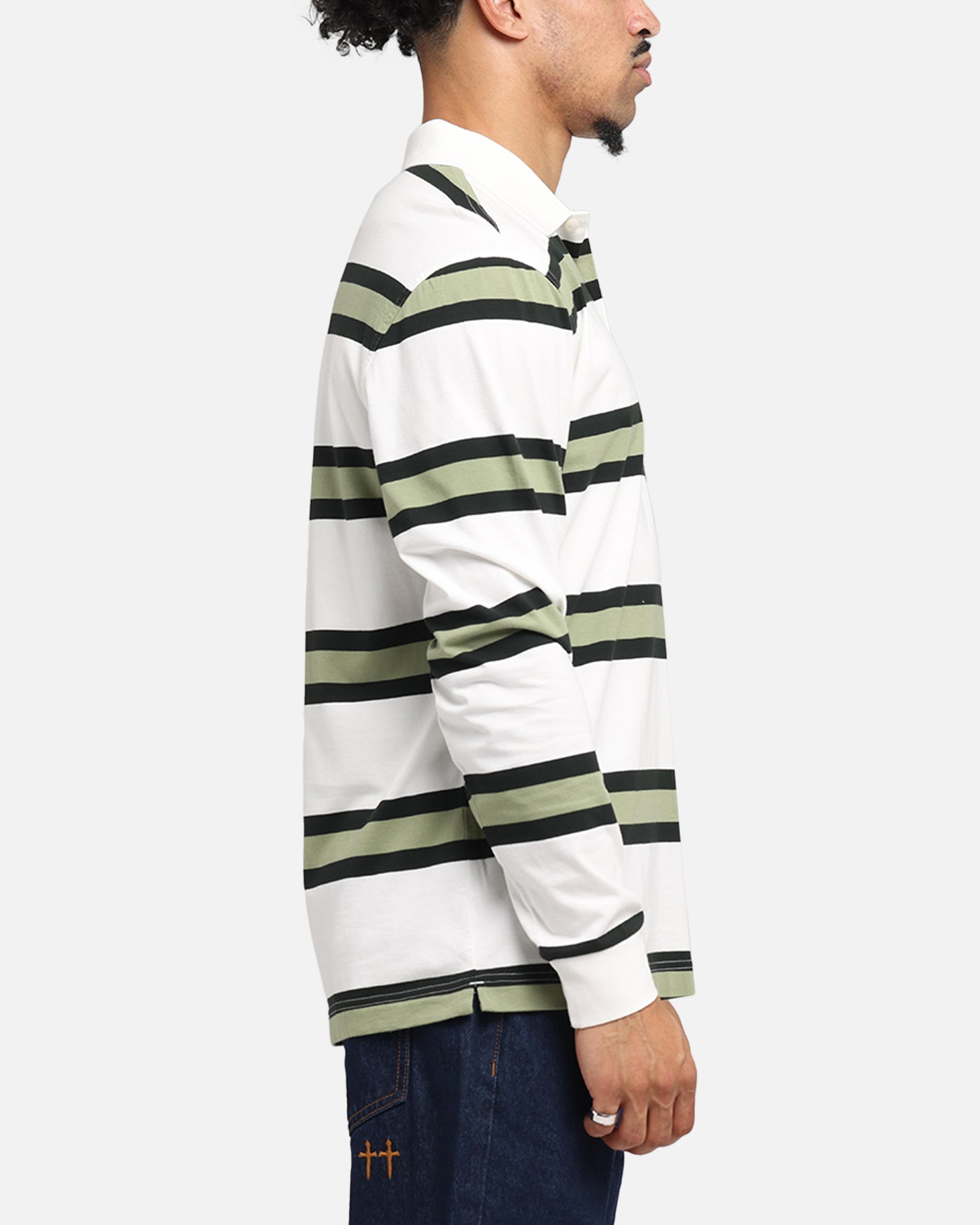 Fred Perry Jersey Stripe Polo Shirt Light Ecru、mySite、zt4zffjzw