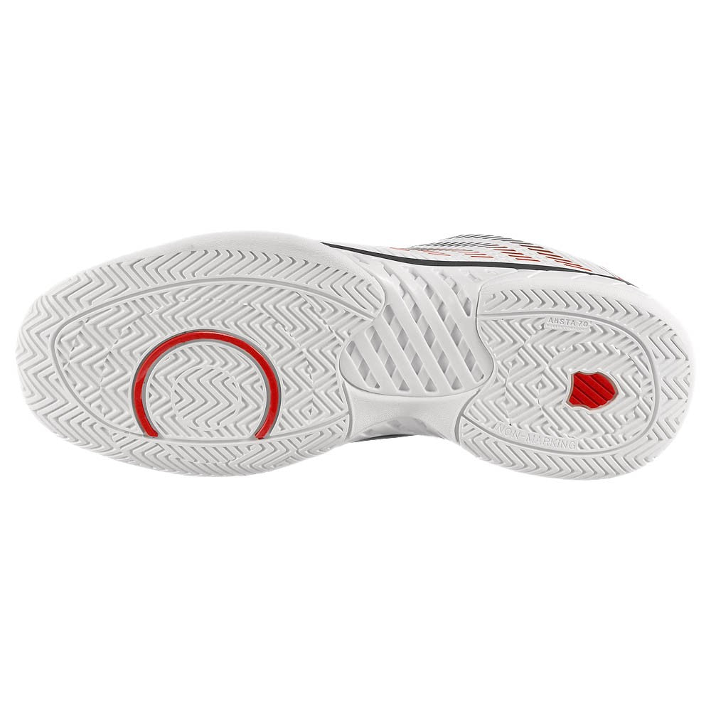 K-Swiss Men's Hypercourt Express 2 - 2E Width - White/Mars Red、mySite、neckold
