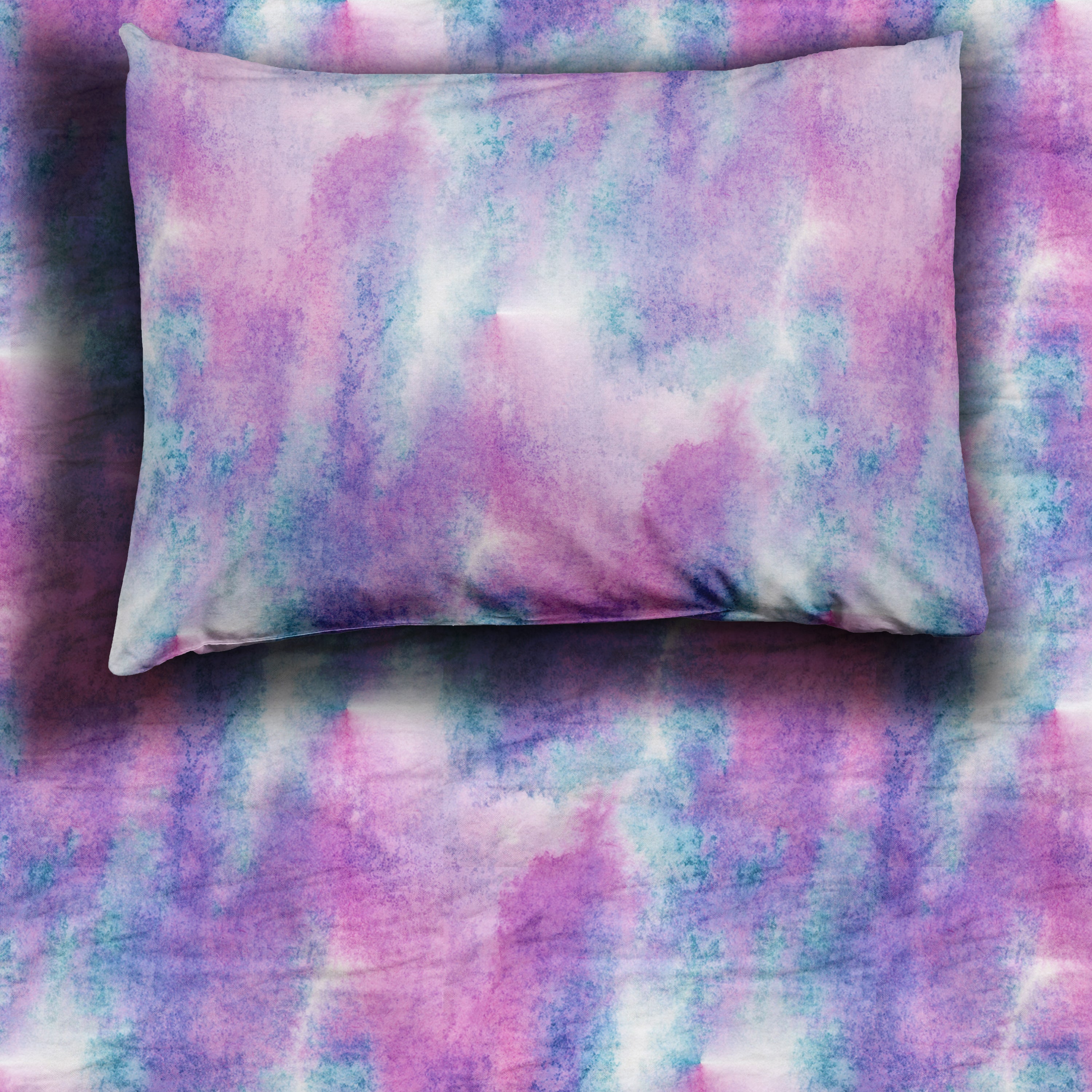 Purple Watercolor Twin Sheet Set、mySite、g9winljtr