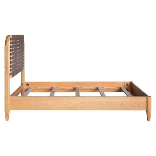 Woven Faux Leather Bed Queen、、eastwooduniform