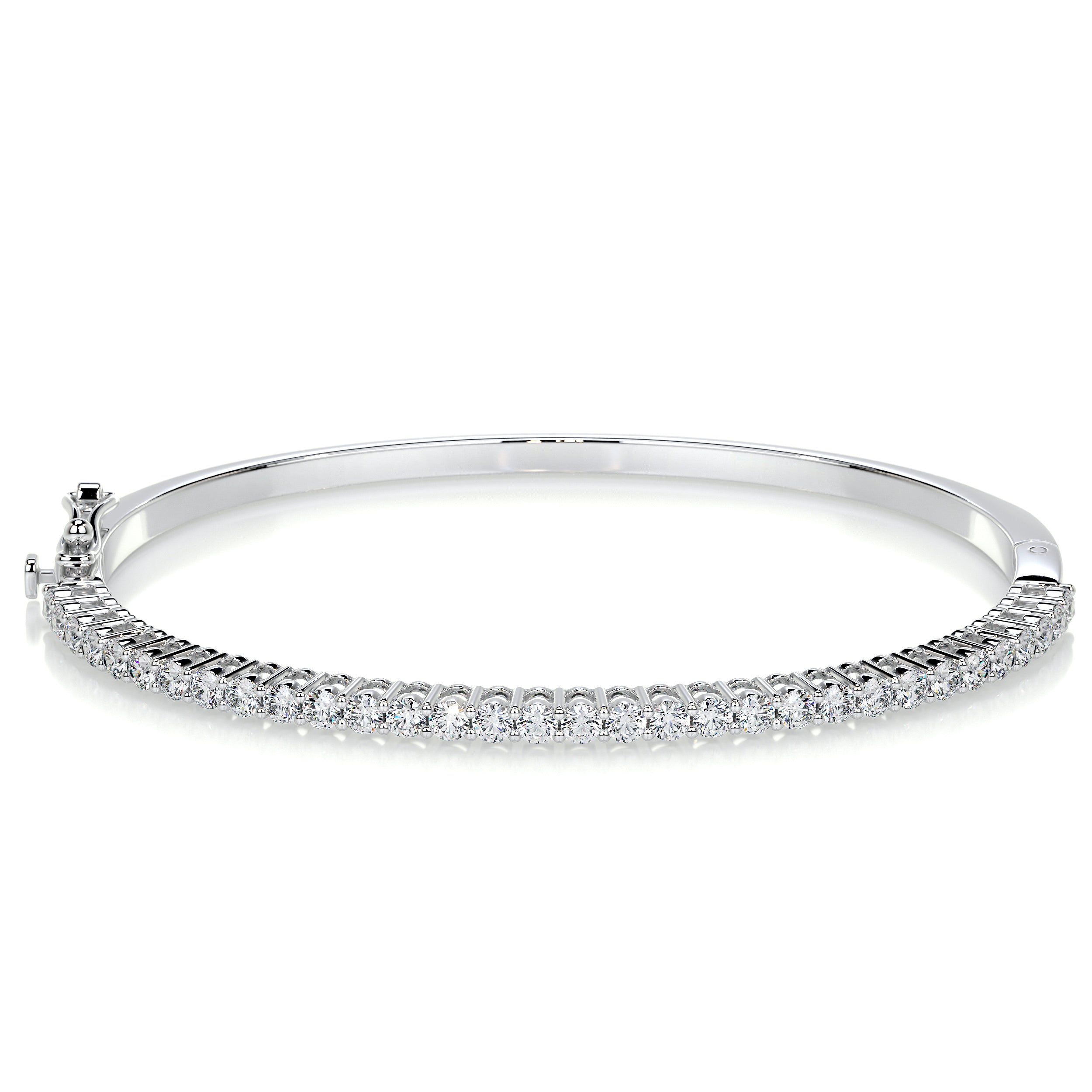 Karla Bangle Diamond Bracelet (1.6 Carat) -18K White Gold、mySite、hinf8tx79