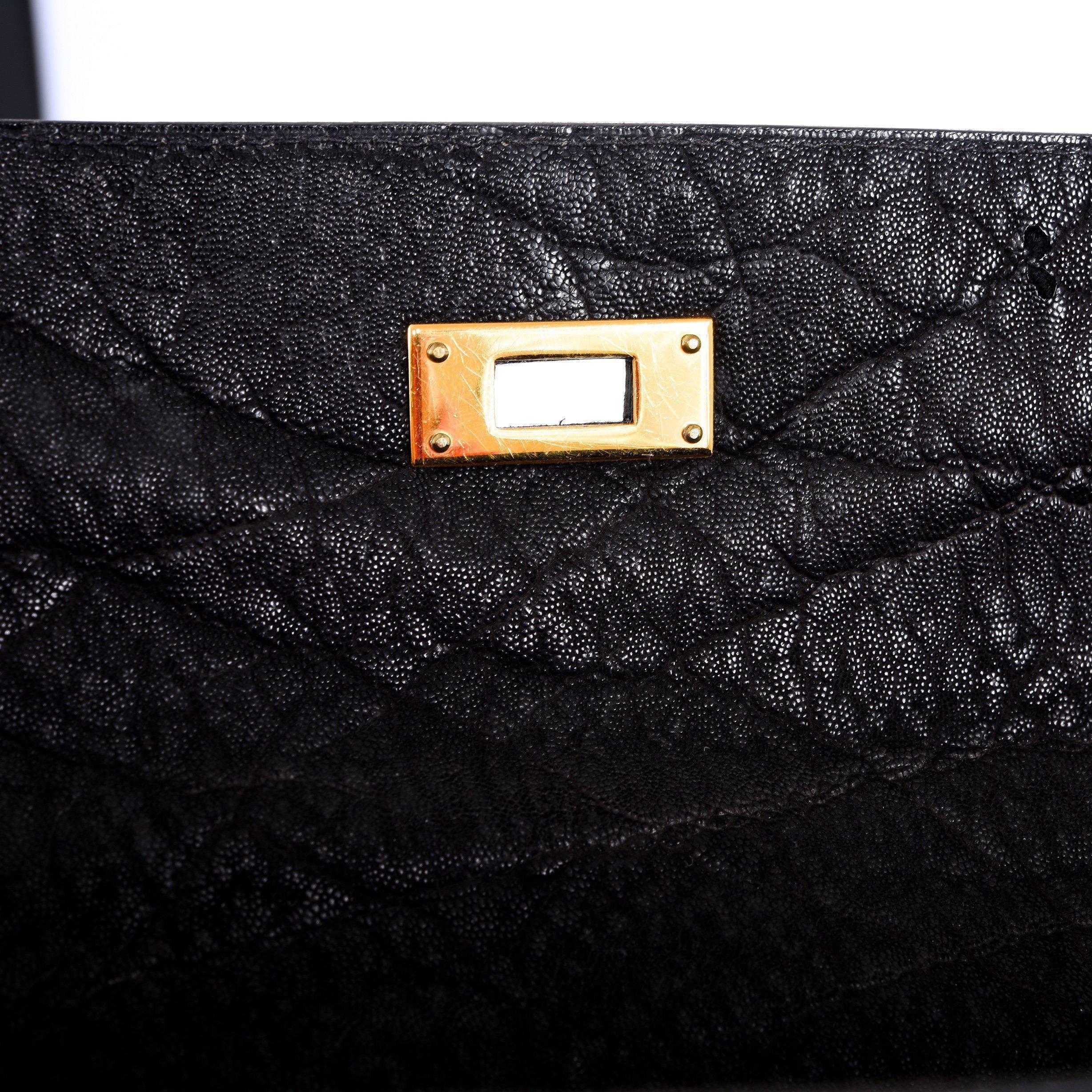 Hermès Kelly 35 Sellier Black Elephant Hide Gold Hardware、mySite、garminoutage.com
