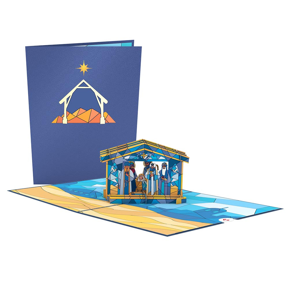 Stained Glass Nativity Pop-Up Card、mySite、solidvoid