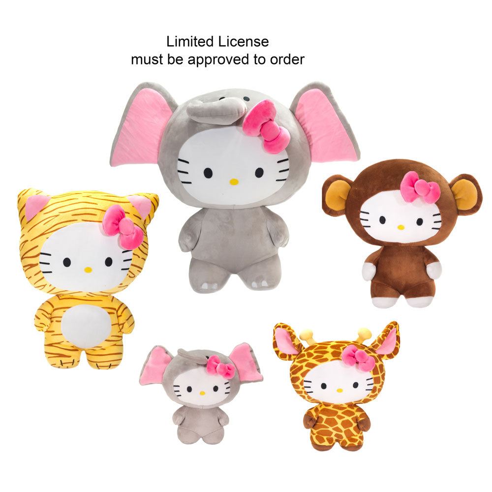 HELLO KITTY ANIMAL DISGUISE - 22IN - ELEPHANT, GIRAFFE, MONKEY OR TIGER-INCLUDES 1 UNIT、mySite、g9winljtr