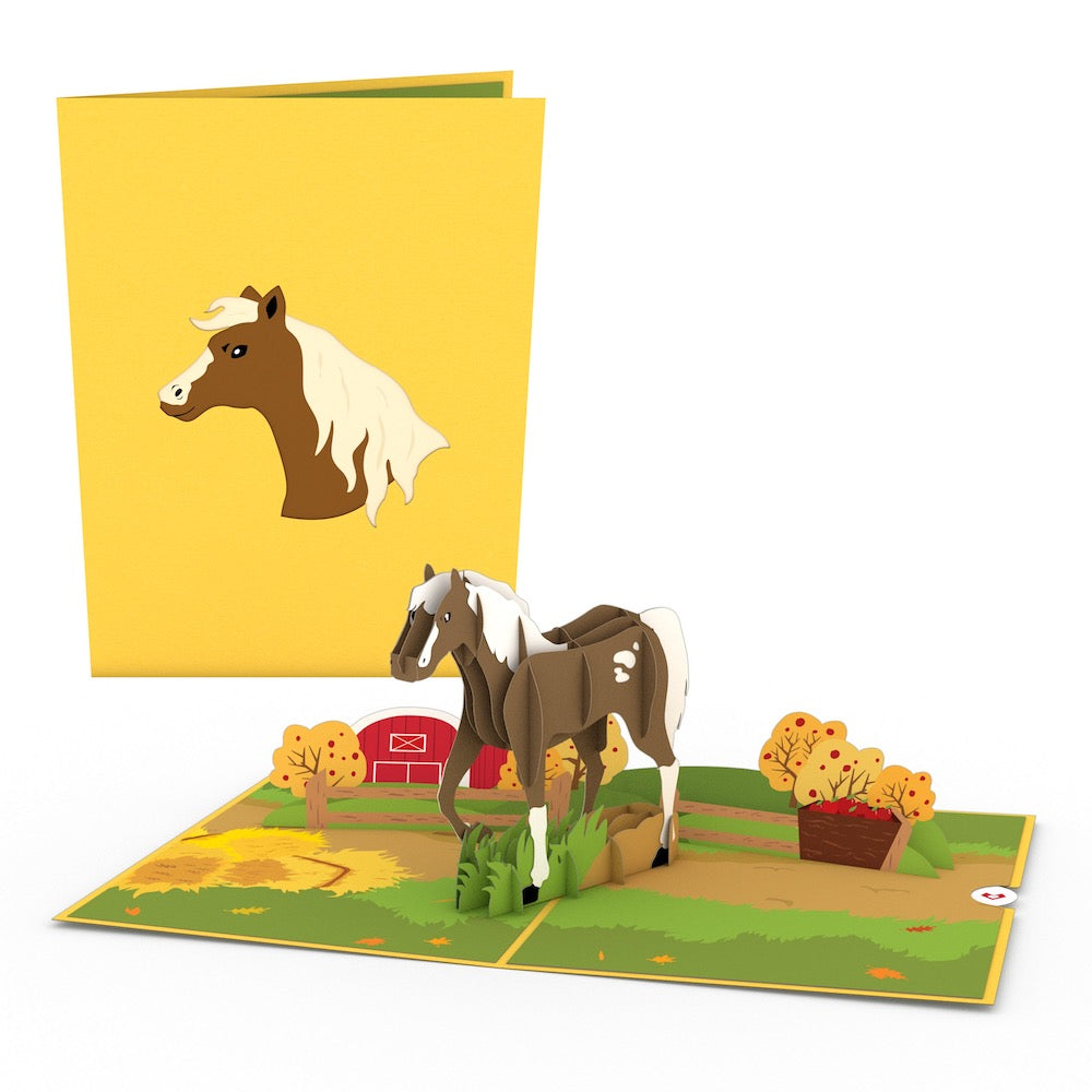 Horse Pop-Up Card、mySite、solidvoid