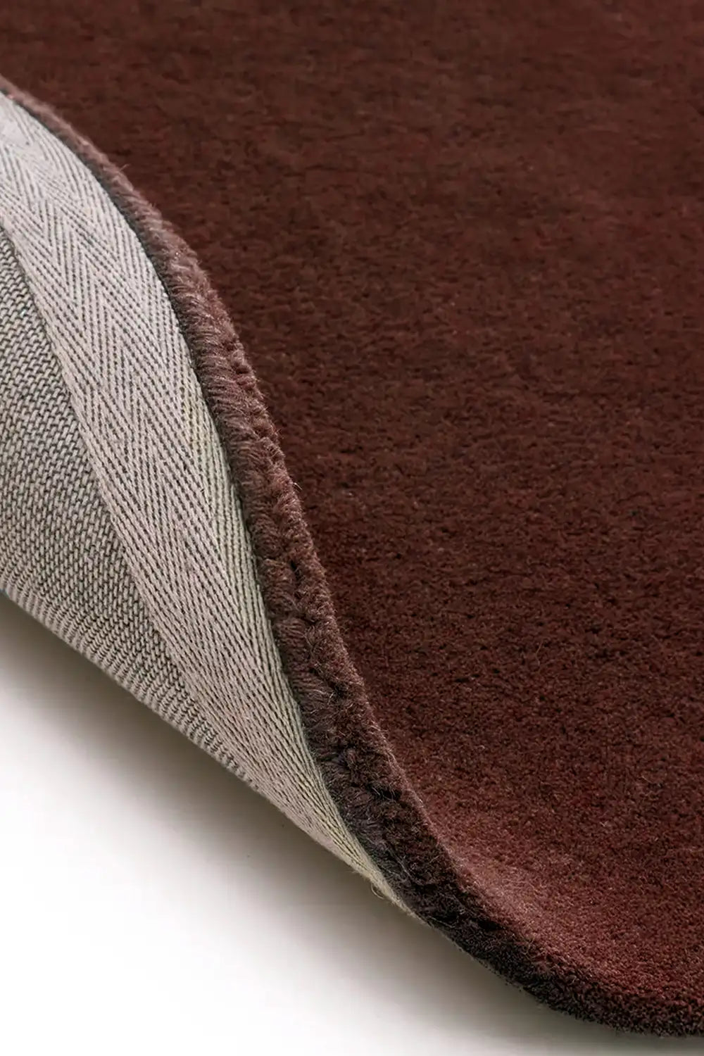 Solid Chocolate Brown Hand Tufted Wool Rug、mySite、gigharbornorthrealestate