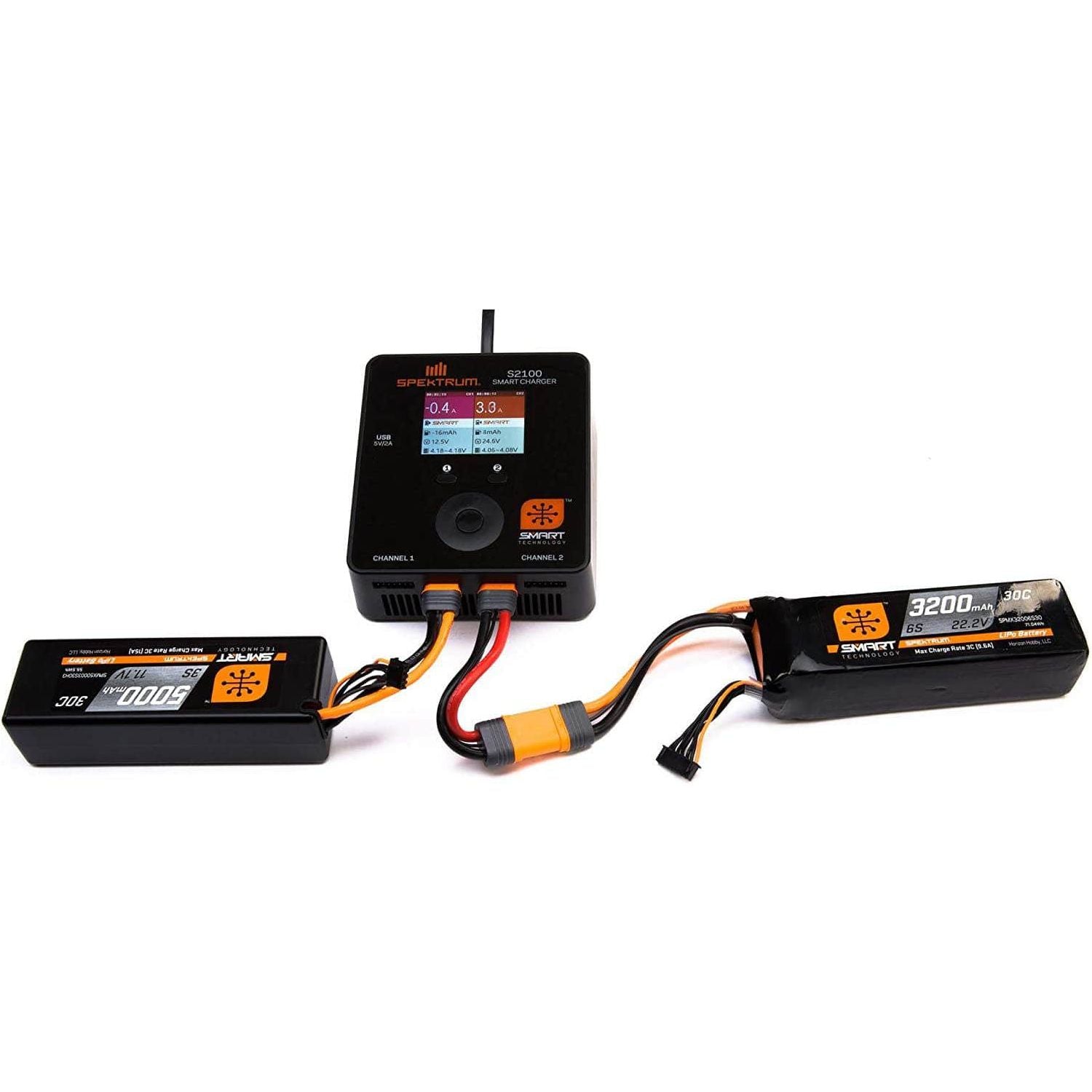  SPMX50002S30H3, Spektrum RC 2S Smart LiPo Hard Case Battery Pack w/IC3 Connector (7.4V/5000mAh)、mySite、merchandisen