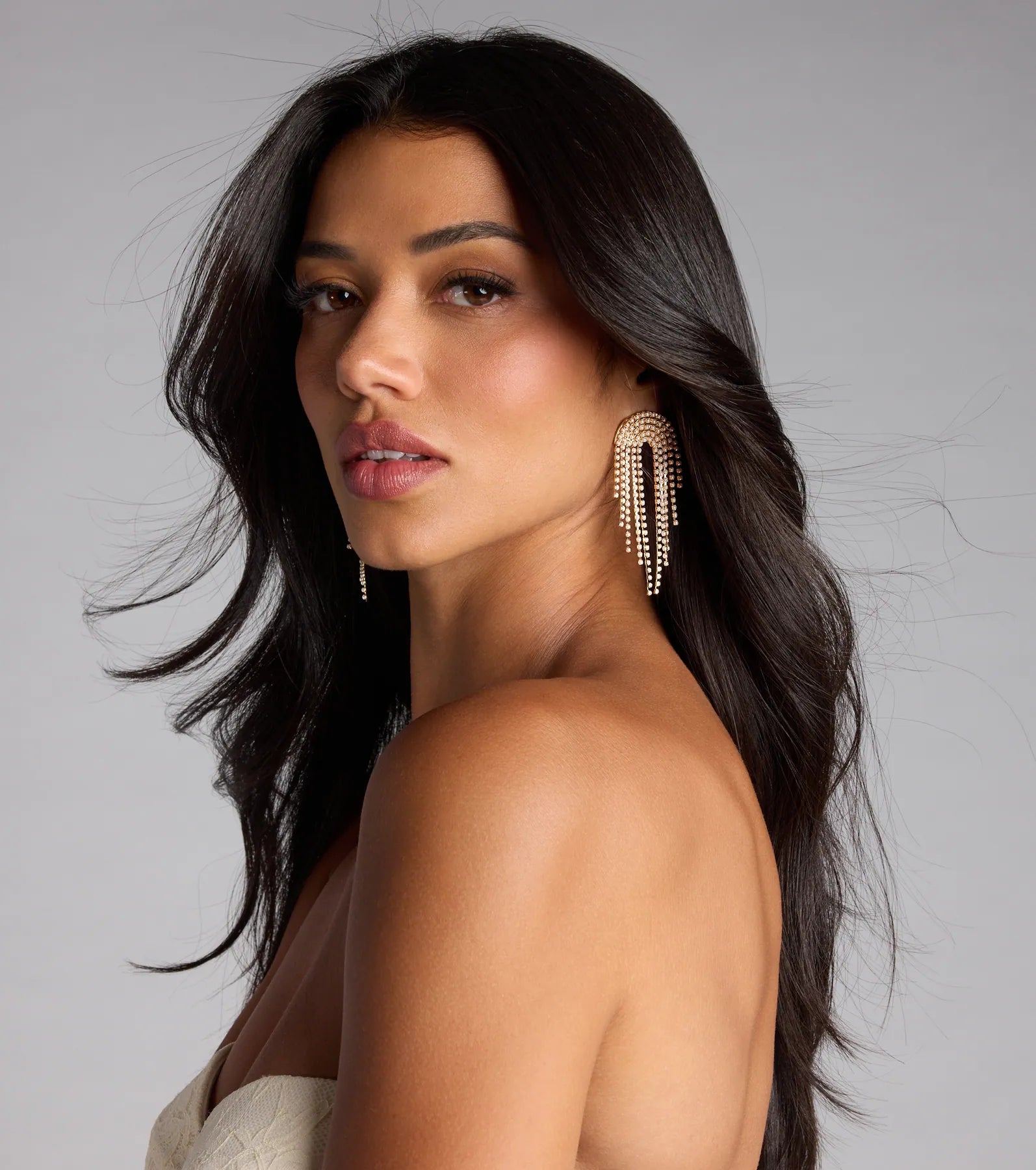  Dripping in Drama Pearl Fringe Earrings、mySite、justintrudeaud