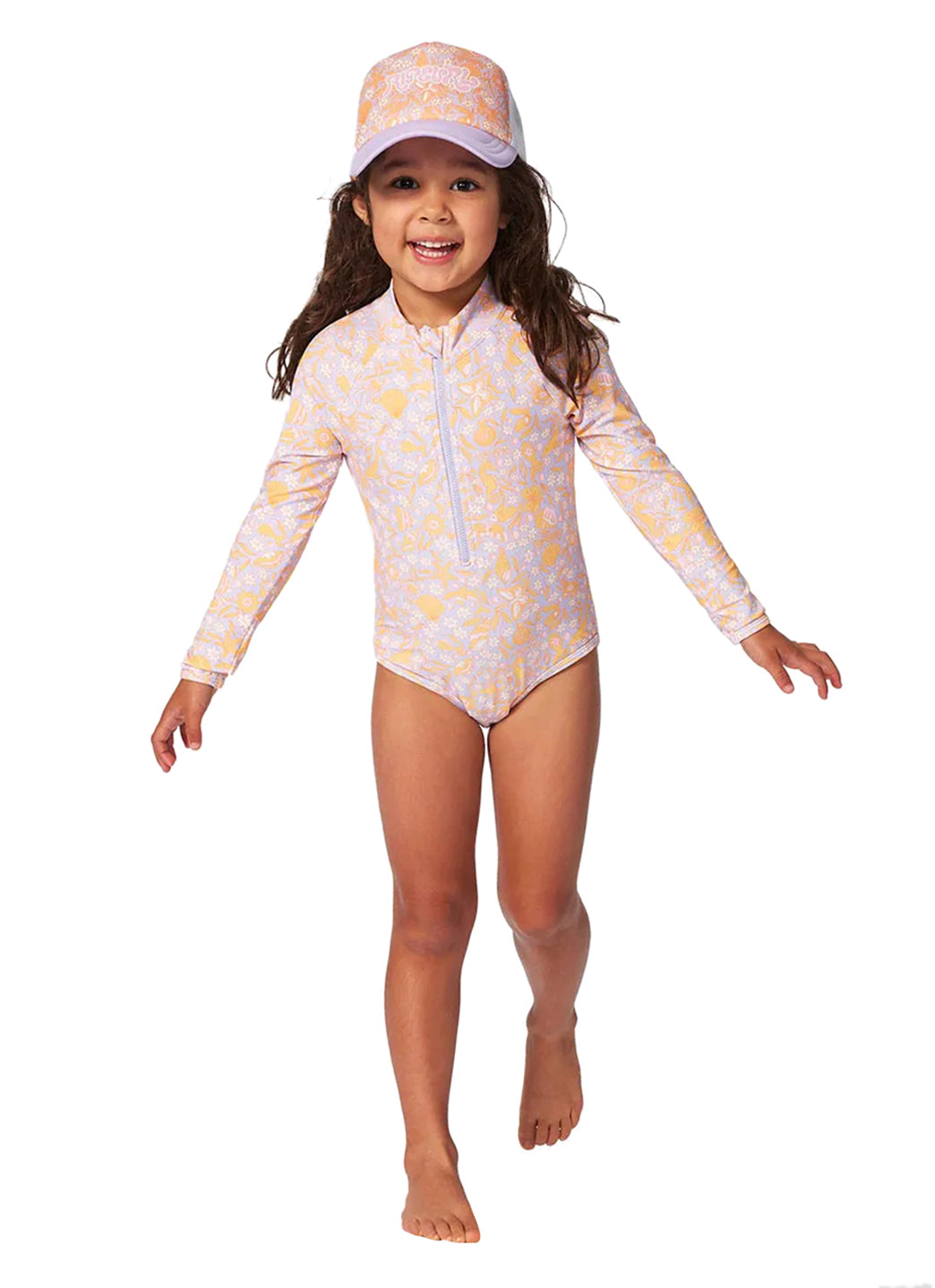 Rip Curl Girls' Rainbow Tide Long Sleeve Surfsuit (Toddler, Little Kid)、mySite、noshort