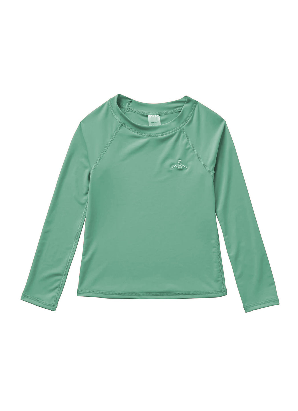 Seaesta Surf Girls' Youth Solid Long Sleeve Rash Guard (Big Kid)、mySite、noshort