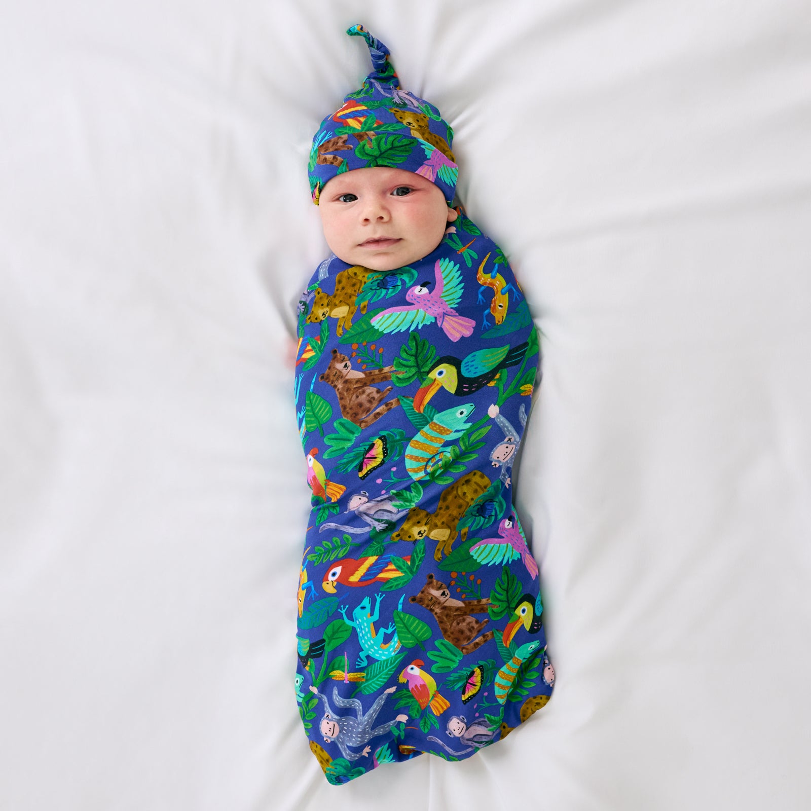 Jungle Jam Swaddle & Hat Set、mySite、g9winljtr