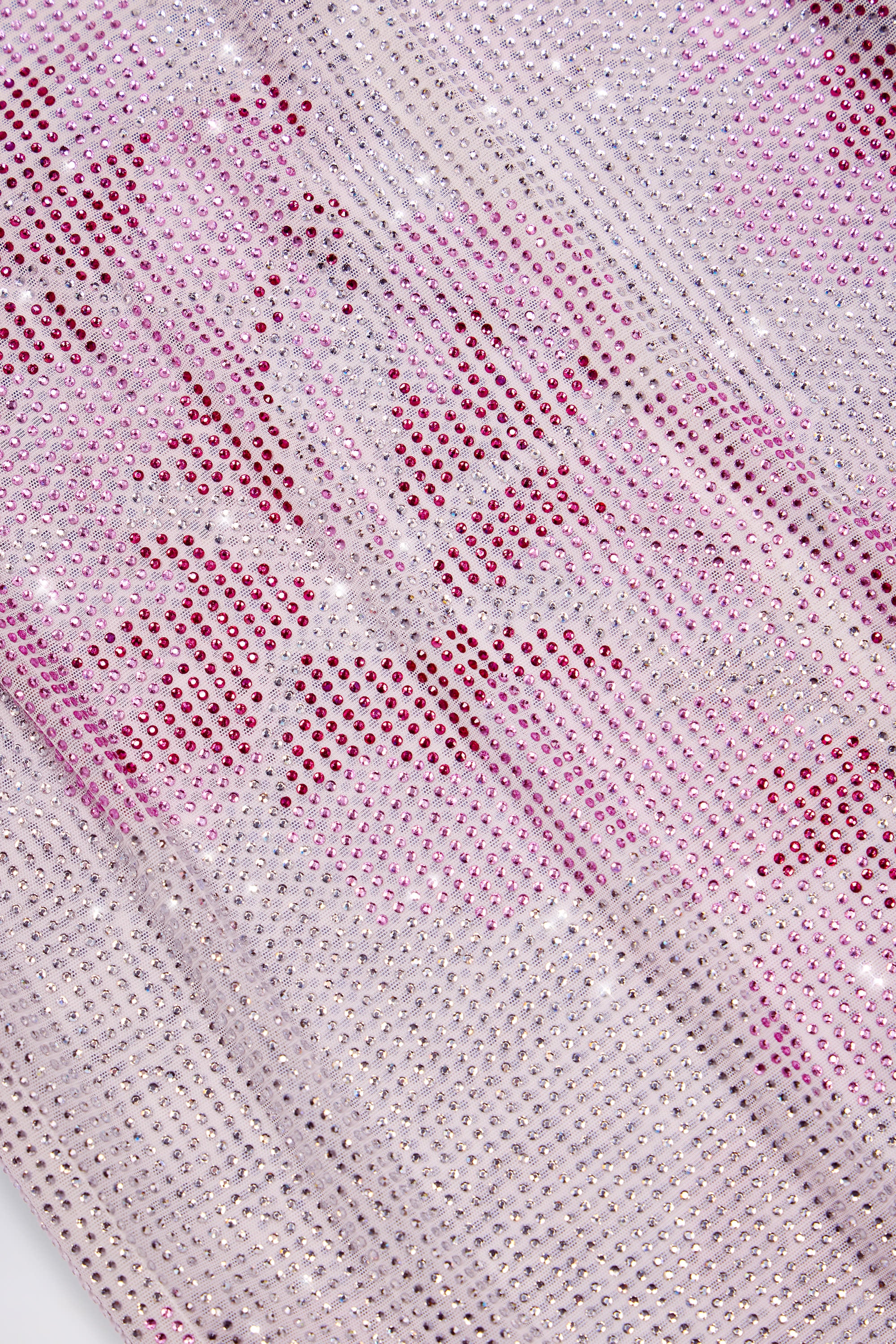  Embellished Cowl-Neck Maxi Dress in Pink and White Hotfix、mySite、sugarbowlscore