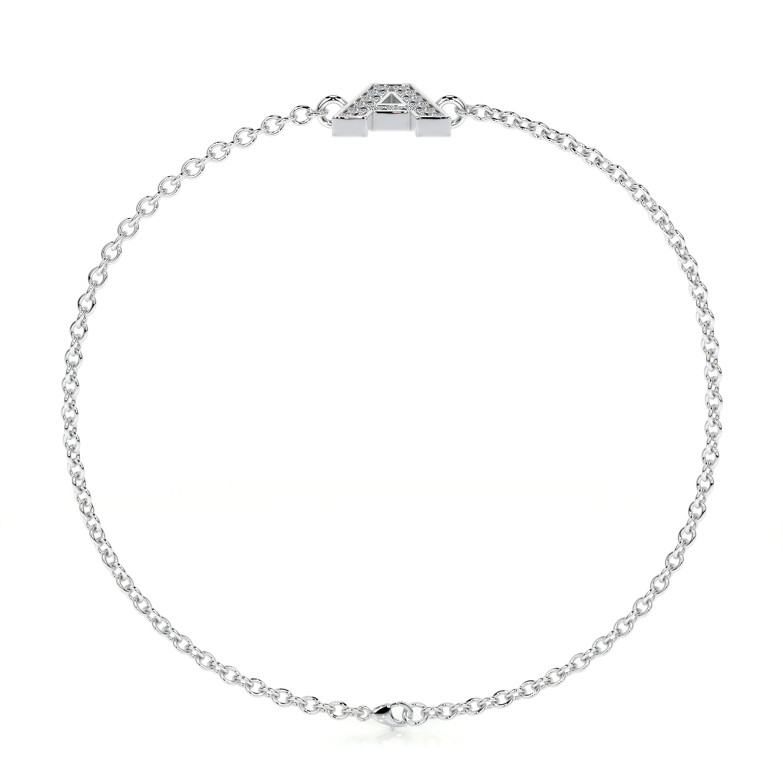 Bridget Letter Diamonds Bracelet (0.30 Carat) -14K White Gold、mySite、hinf8tx79