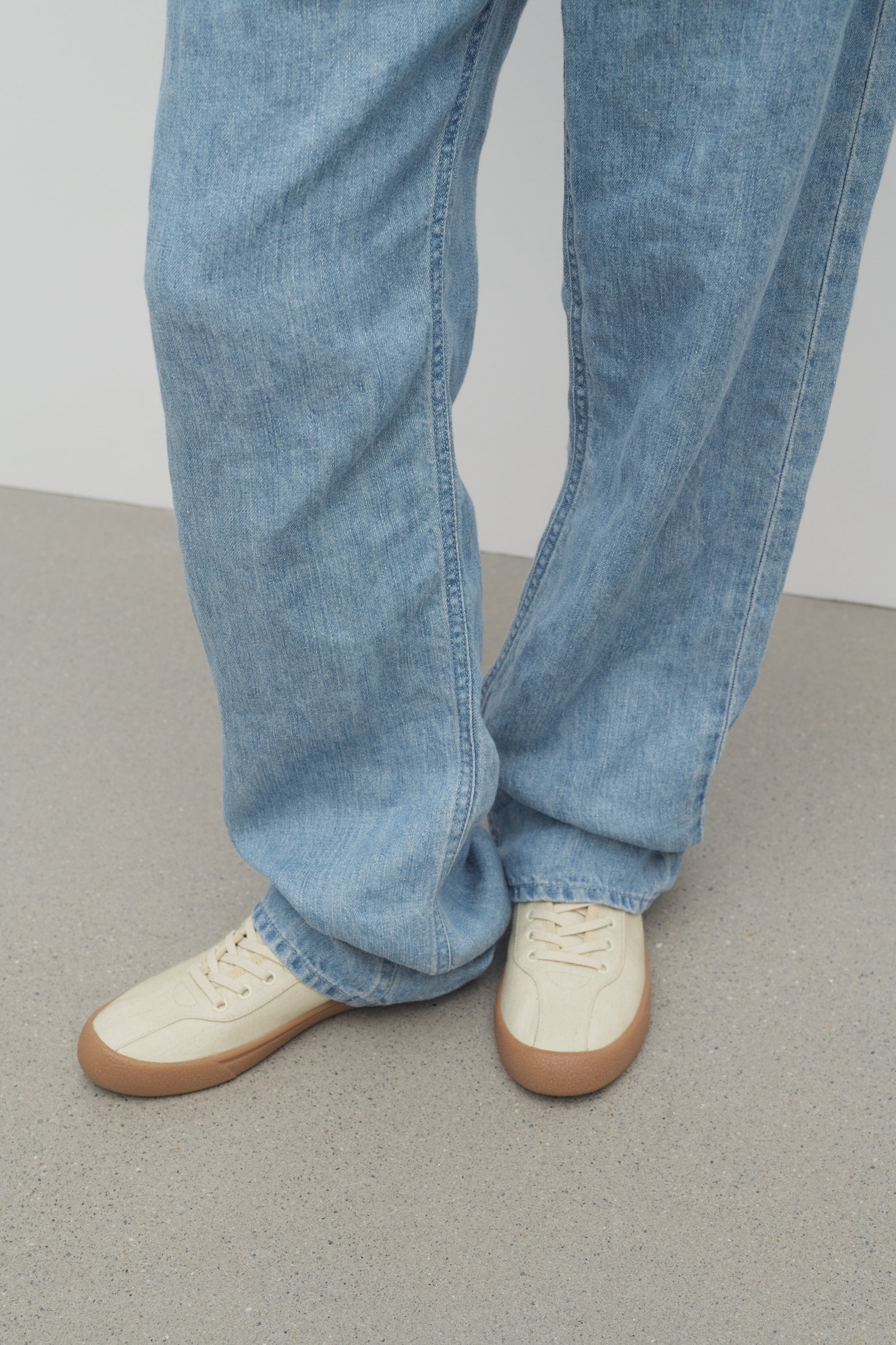 Canvas Sneakers in Viscose and Linen、mySite、aoinhome