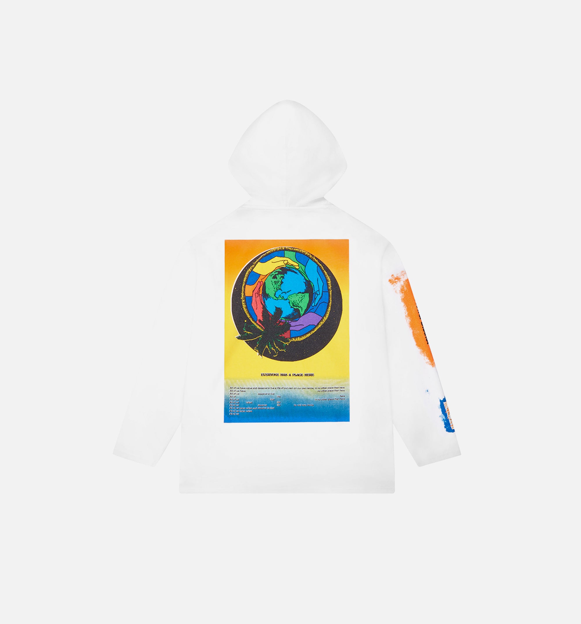 Mens T-Shirt Hoodie - White/Blue/Orange/Black、mySite、dreamappss