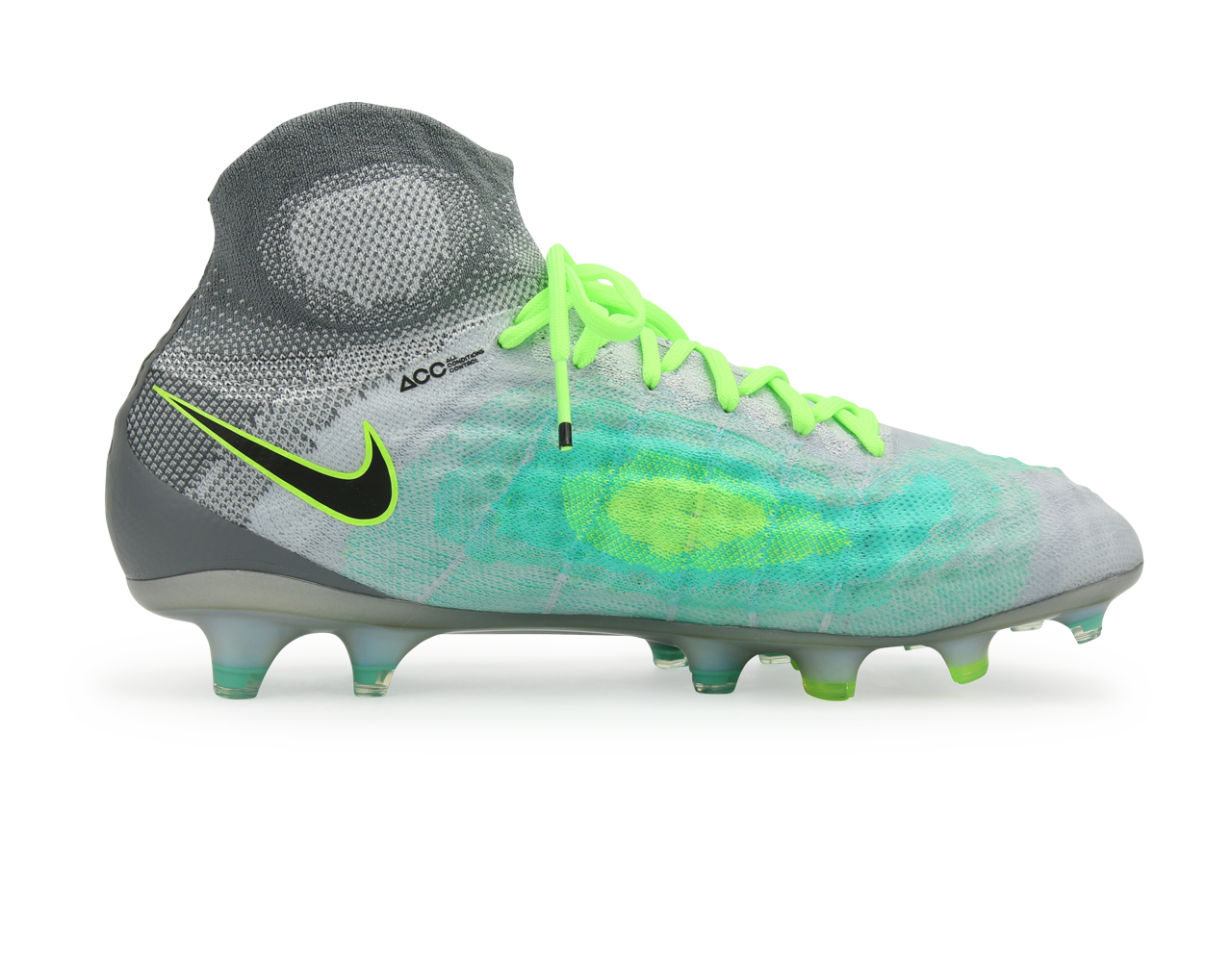 Nike Men's Magista Obra II FG Pure Platinum/Black/Ghost Green、mySite、bottomscart